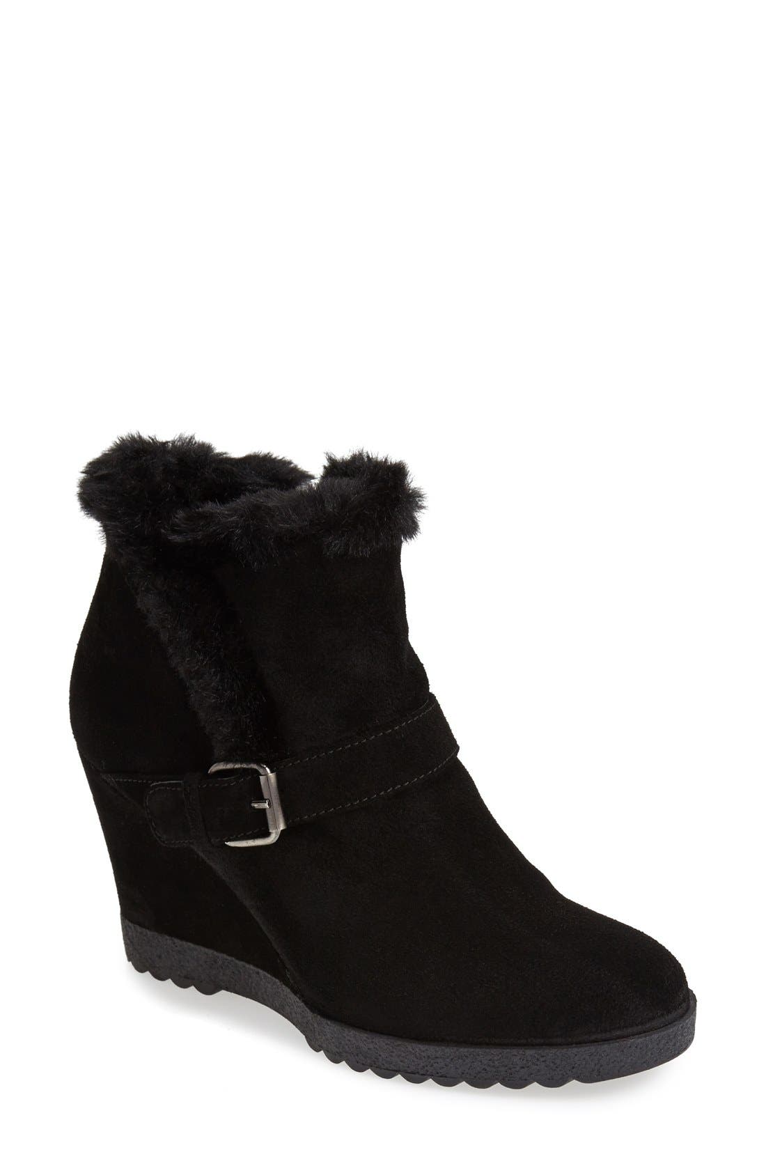 Aquatalia by Marvin K. 'Carlotta' Weatherproof Suede Wedge Bootie