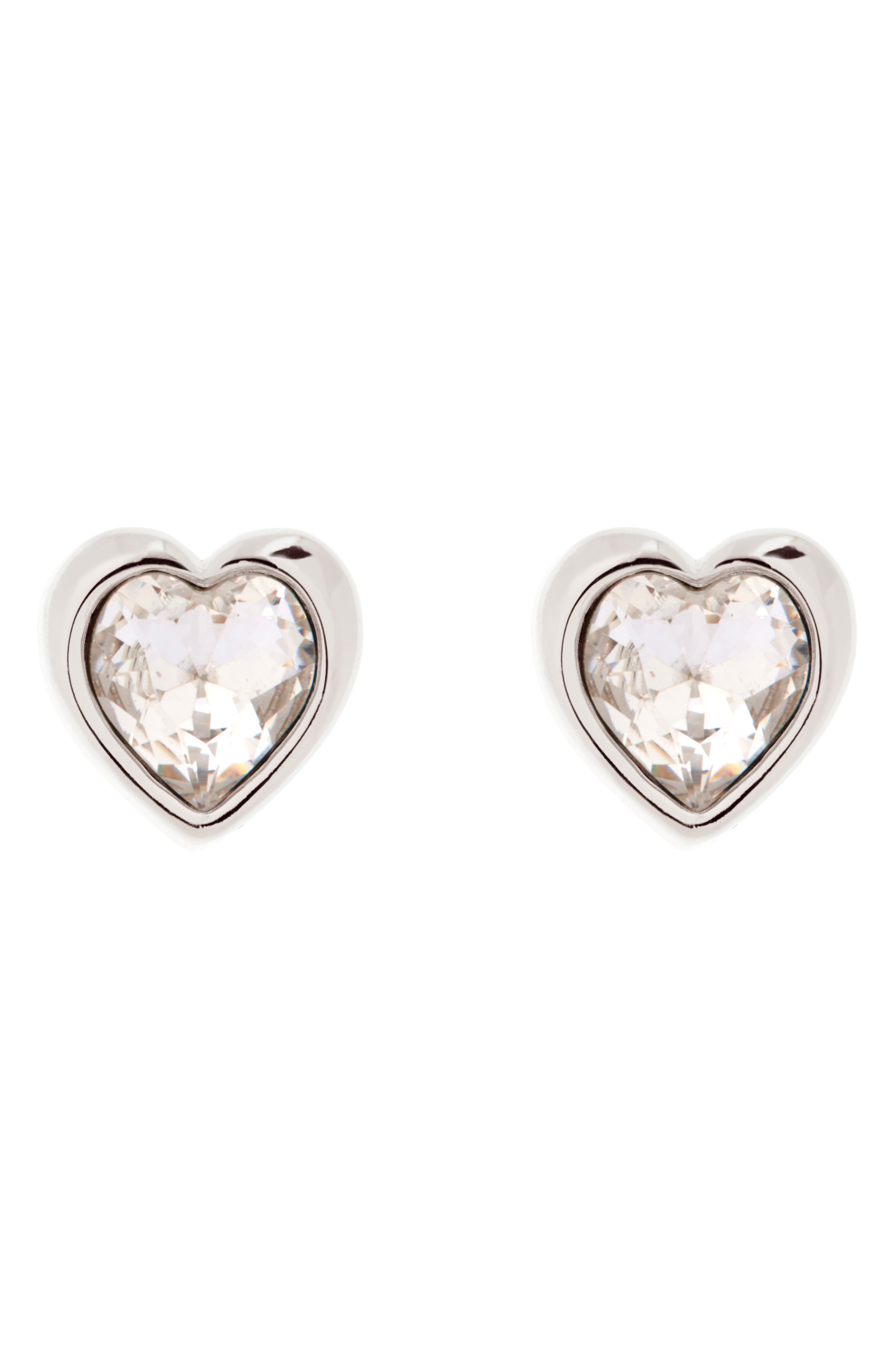 Ted Baker London Han Swarovski Crystal Heart Stud Earrings
