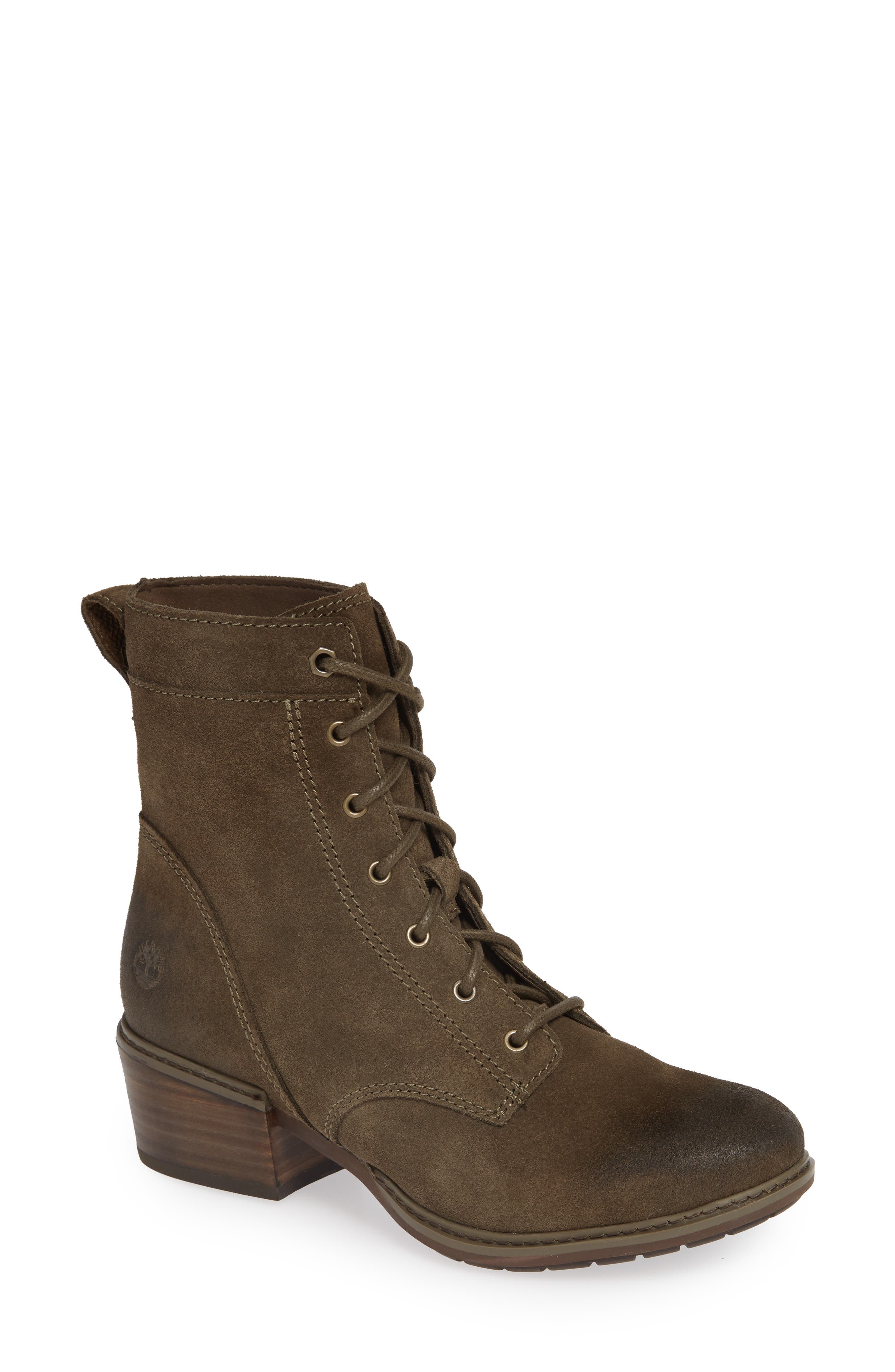 Timberland Sutherlin Bay Water Resistant Lace-Up Bootie, Grey