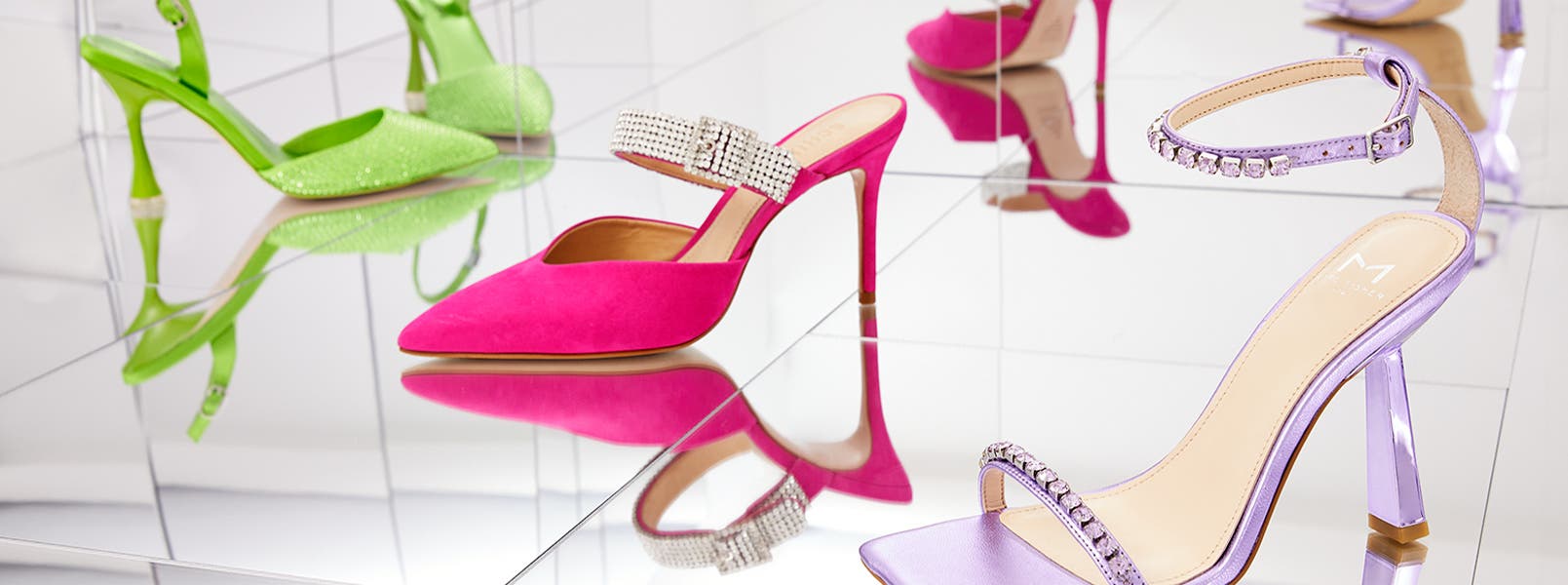 Colorful embellished heels.