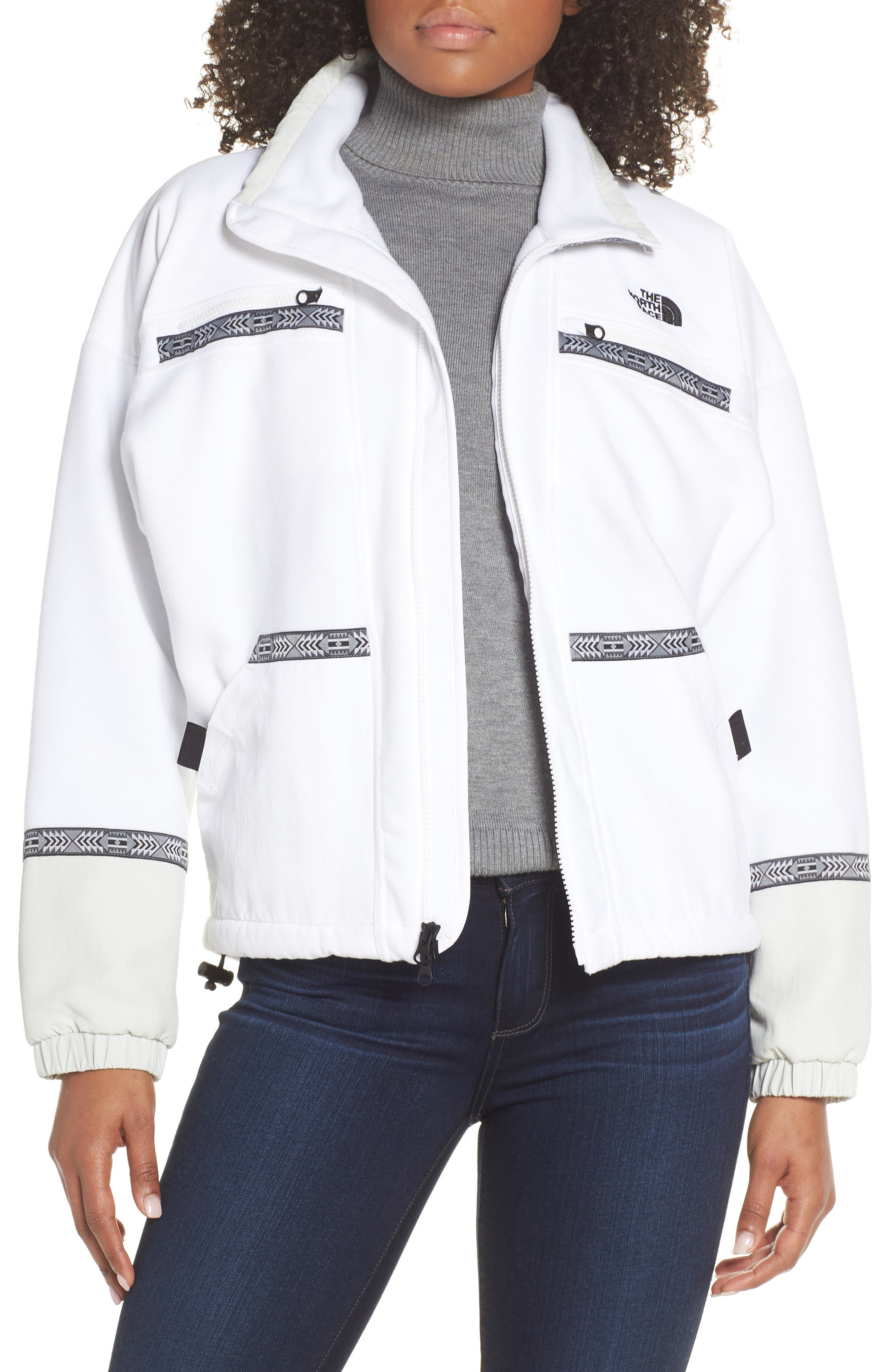 The North Face 92 Rage Fleece Full Zip Jacket, White
