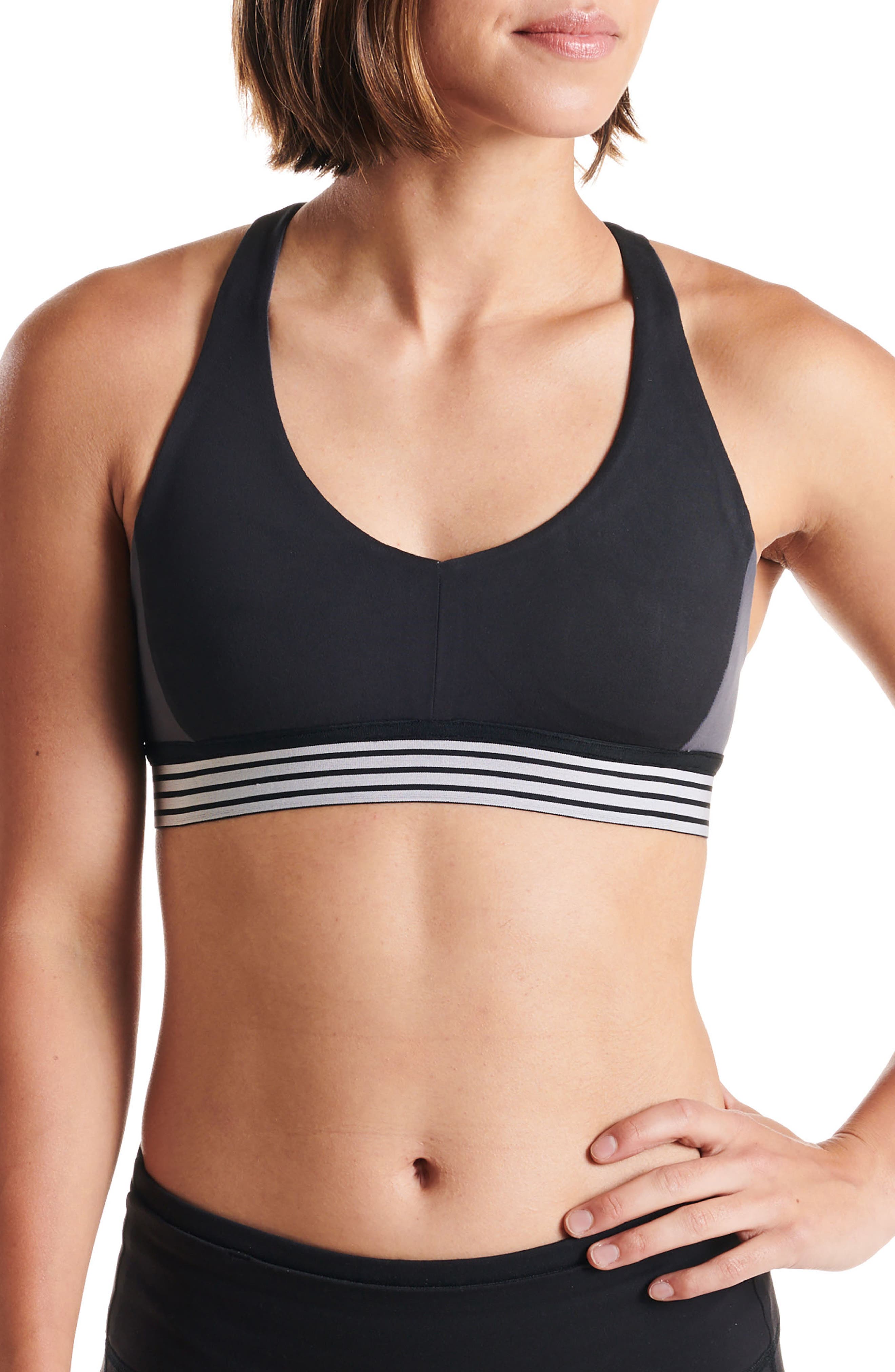 Oiselle Bird Hug Reversible Sports Bra, Black
