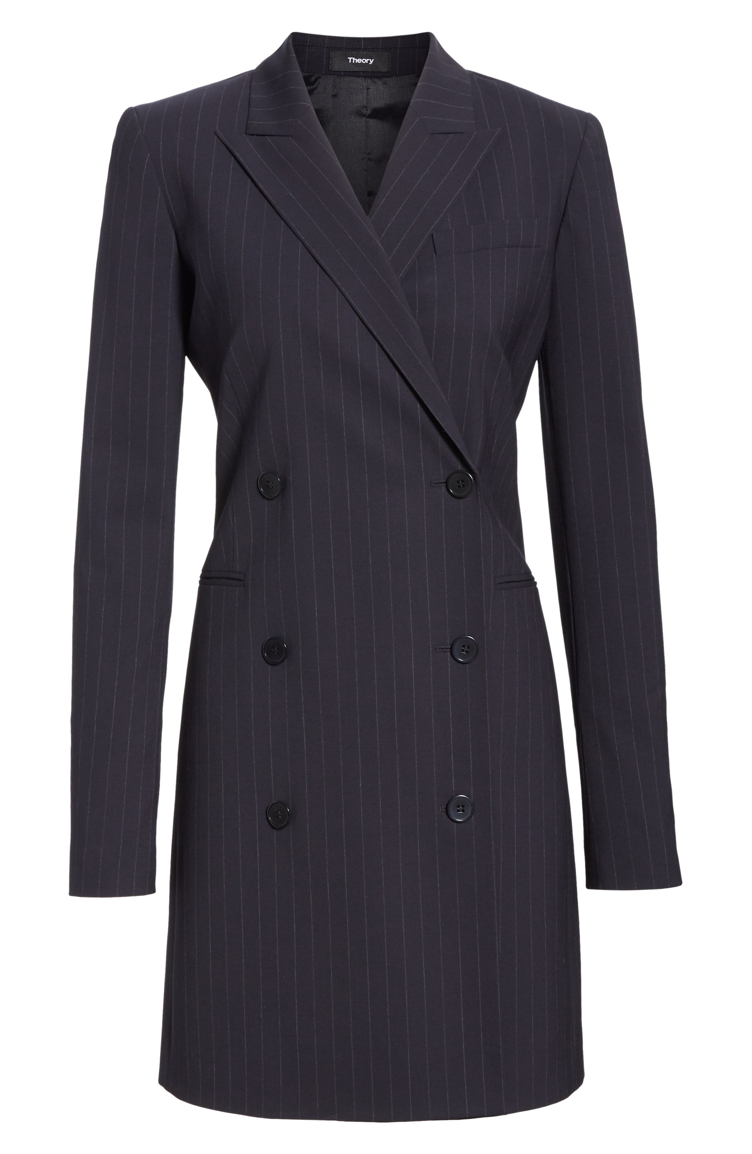 Theory pinstripe blazer hot sale dress