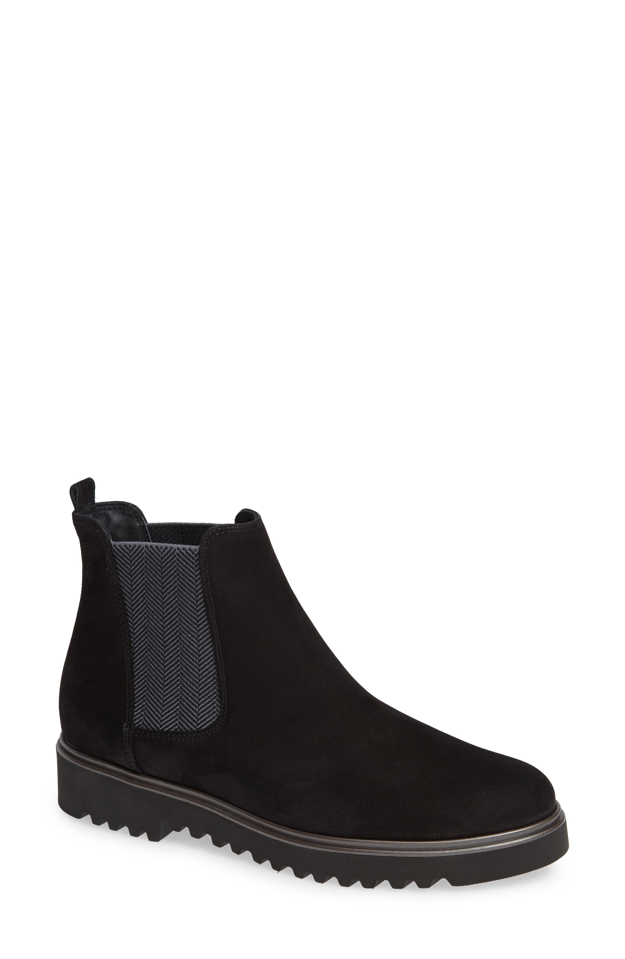 Paul Green Vienna Lugged Chelsea Bootie, US/ 2.5UK - Black