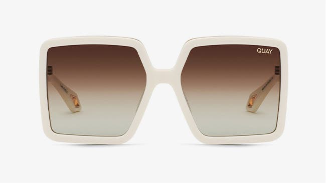 A pair of oversized sunglasses.