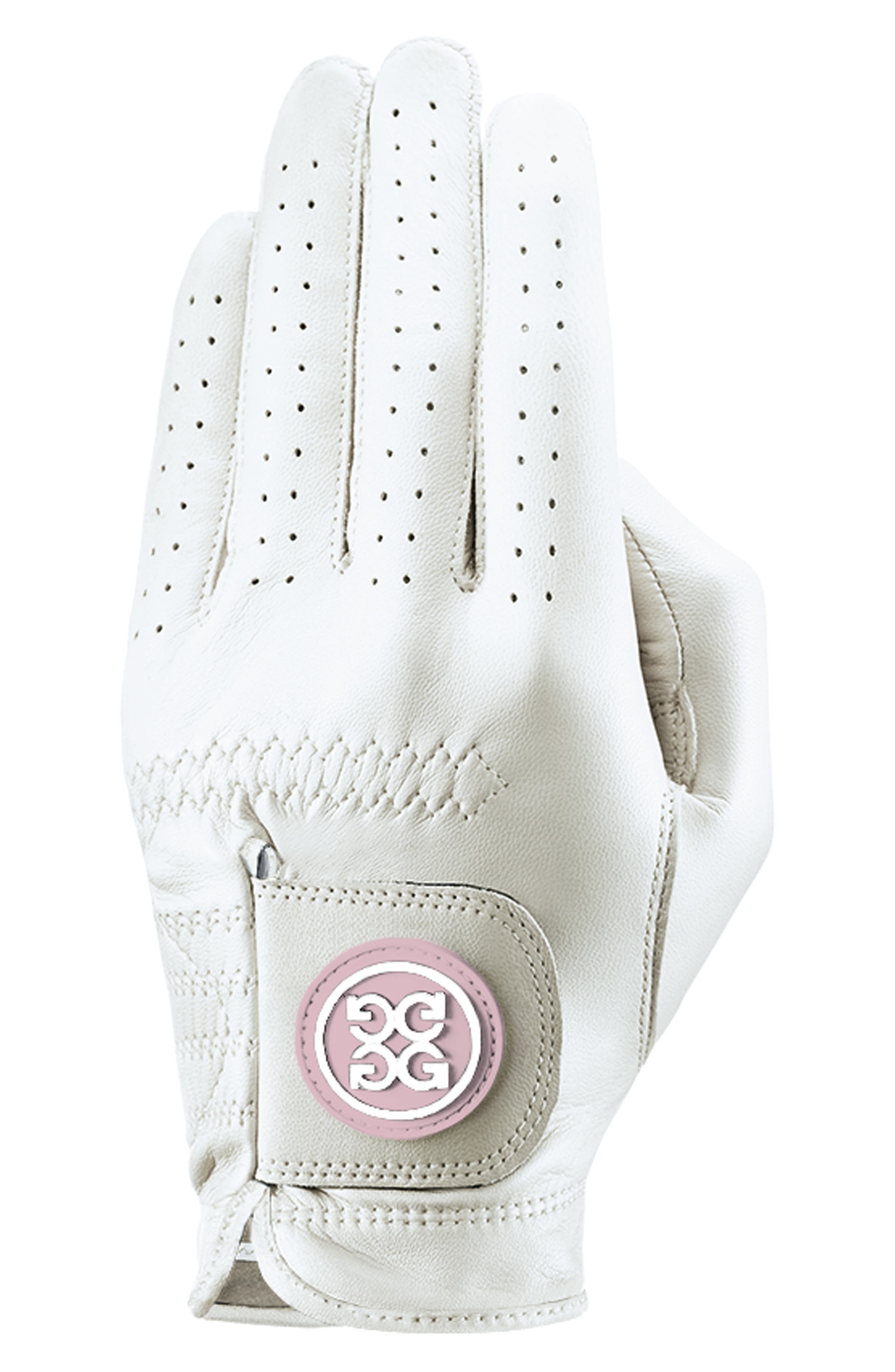 G/fore Essential Leather Golf Glove, White