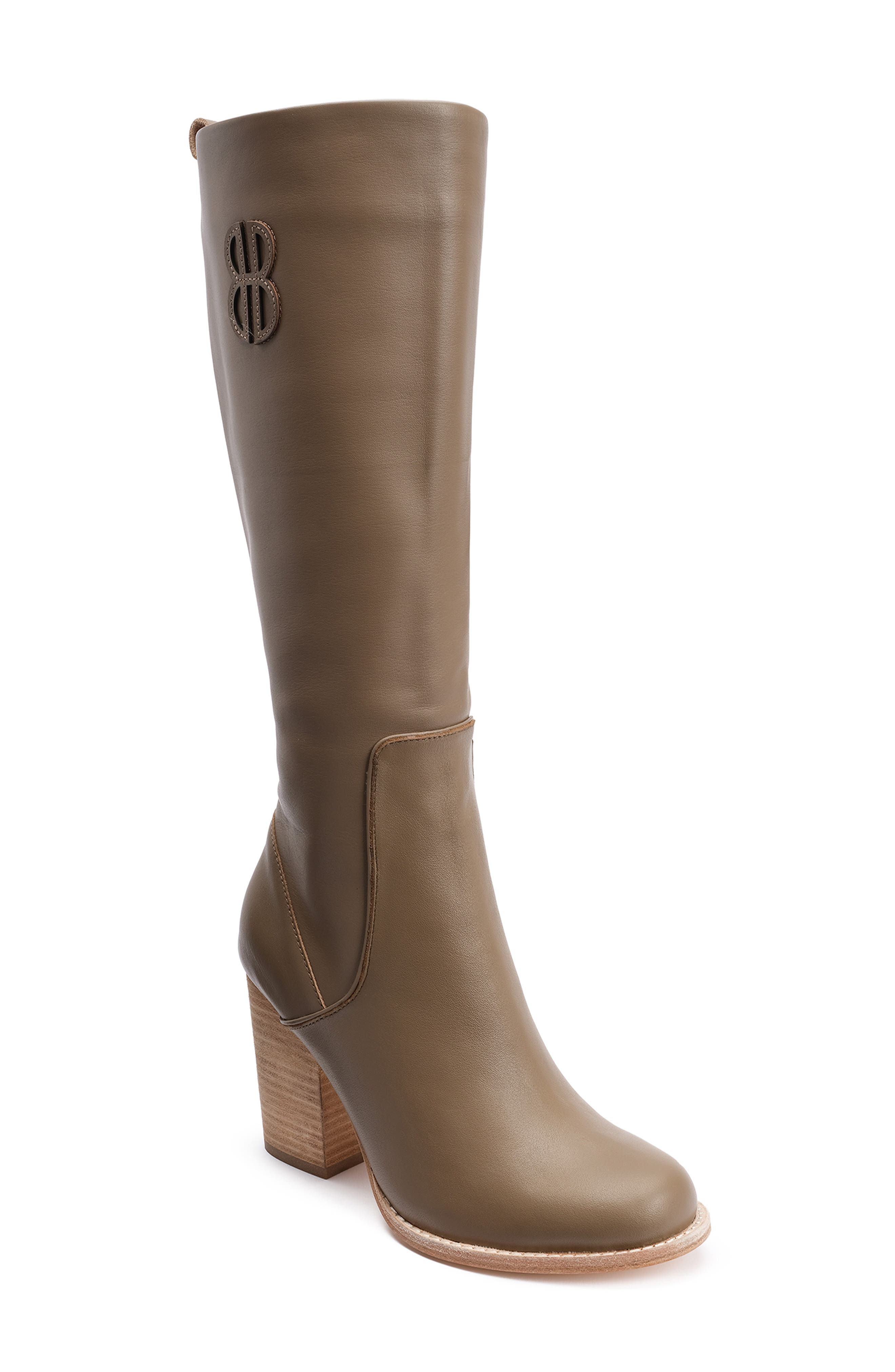 Bill Blass Bb Knee High Boot, Beige