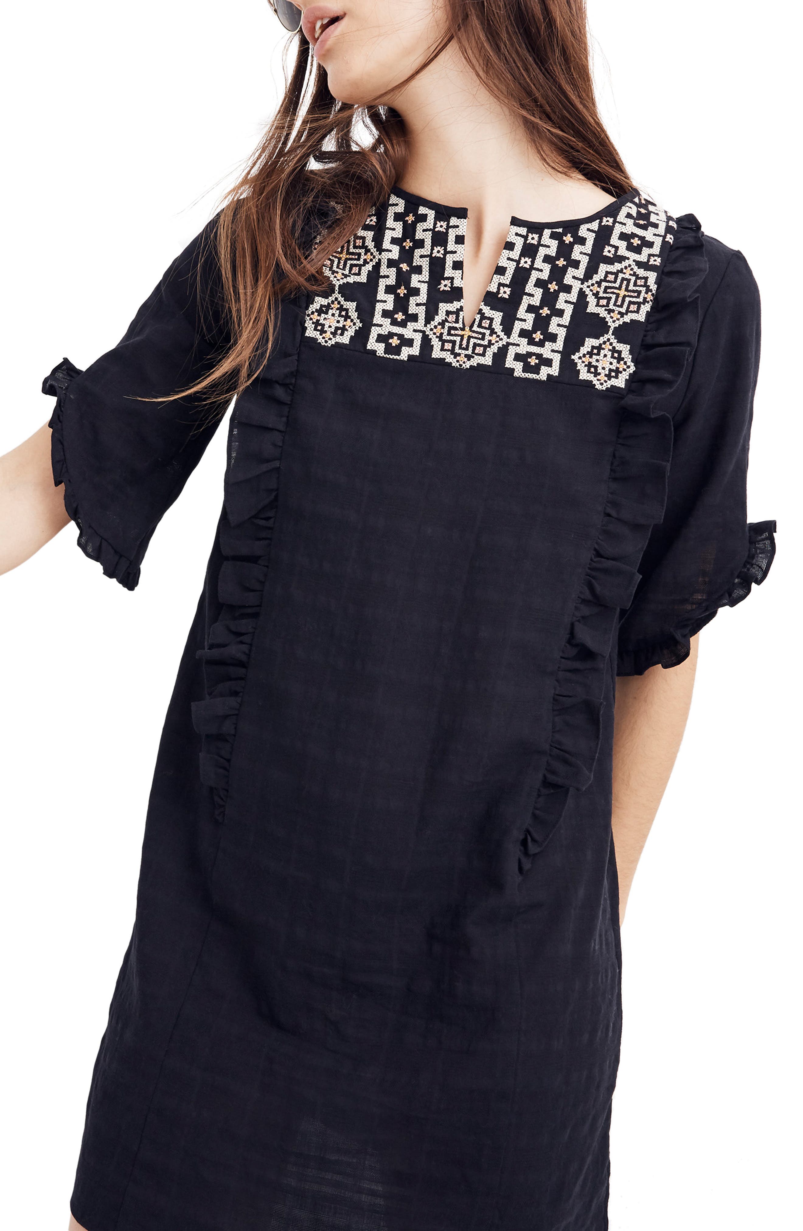 Madewell Embroidered Cassia Dress
