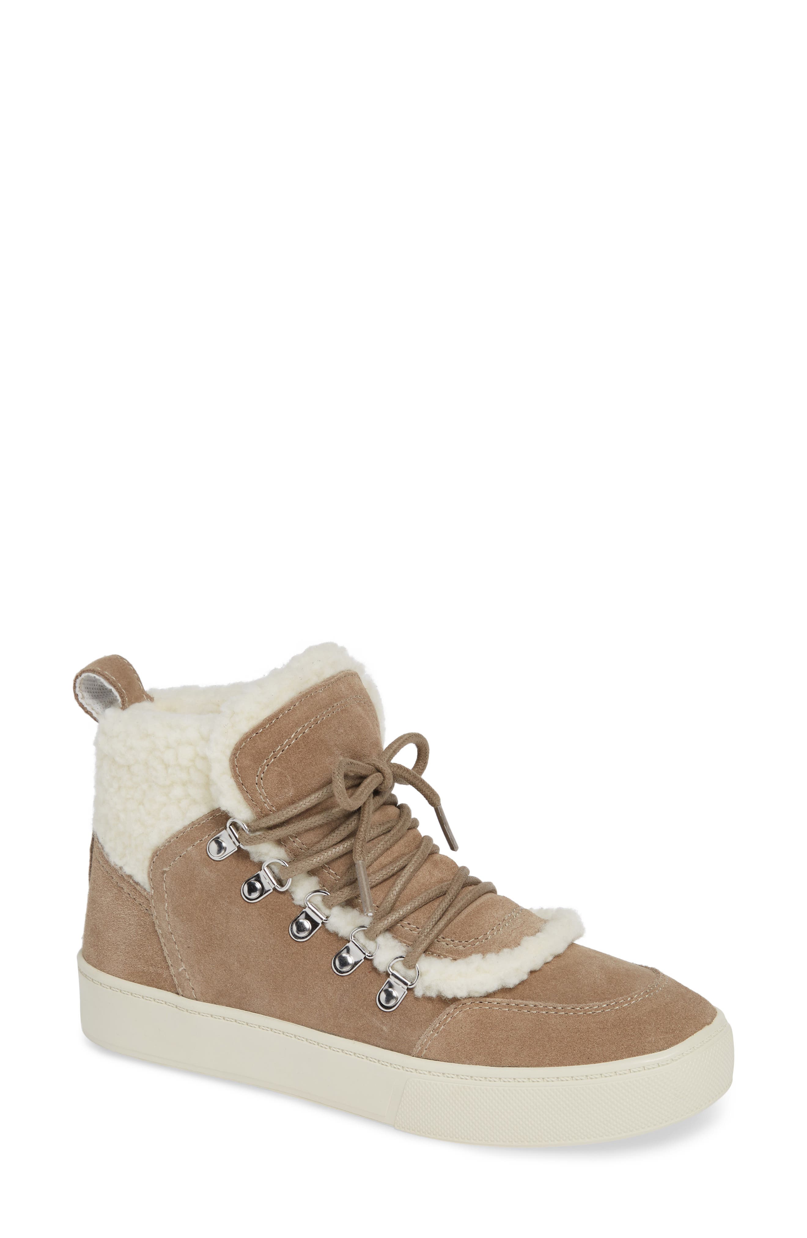 Sana Sneaker,                        Main,                        color, TAN SUEDE
