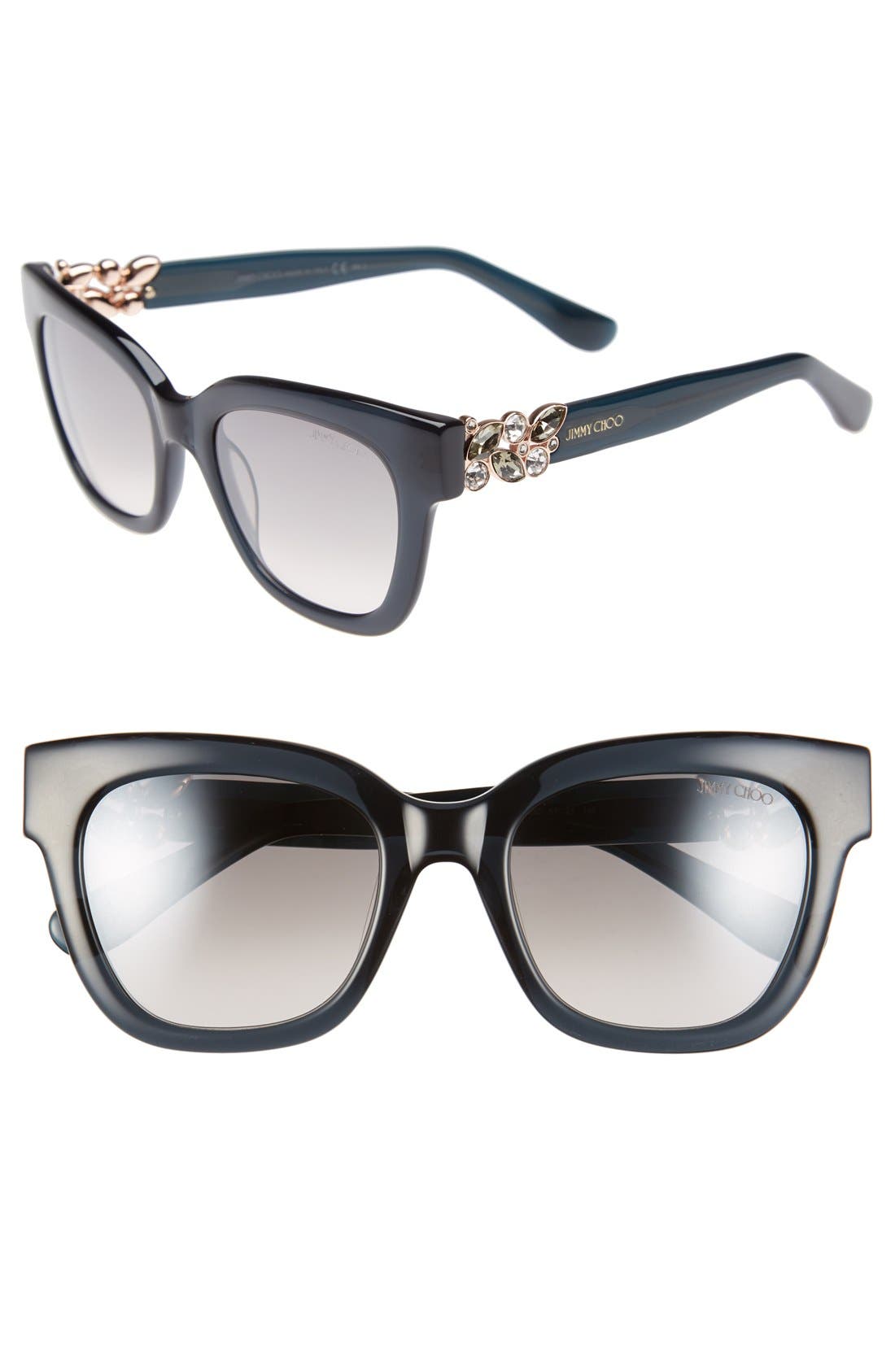 Jimmy Choo 'Maggi' 51mm Crystal Embellished Sunglasses Nordstrom