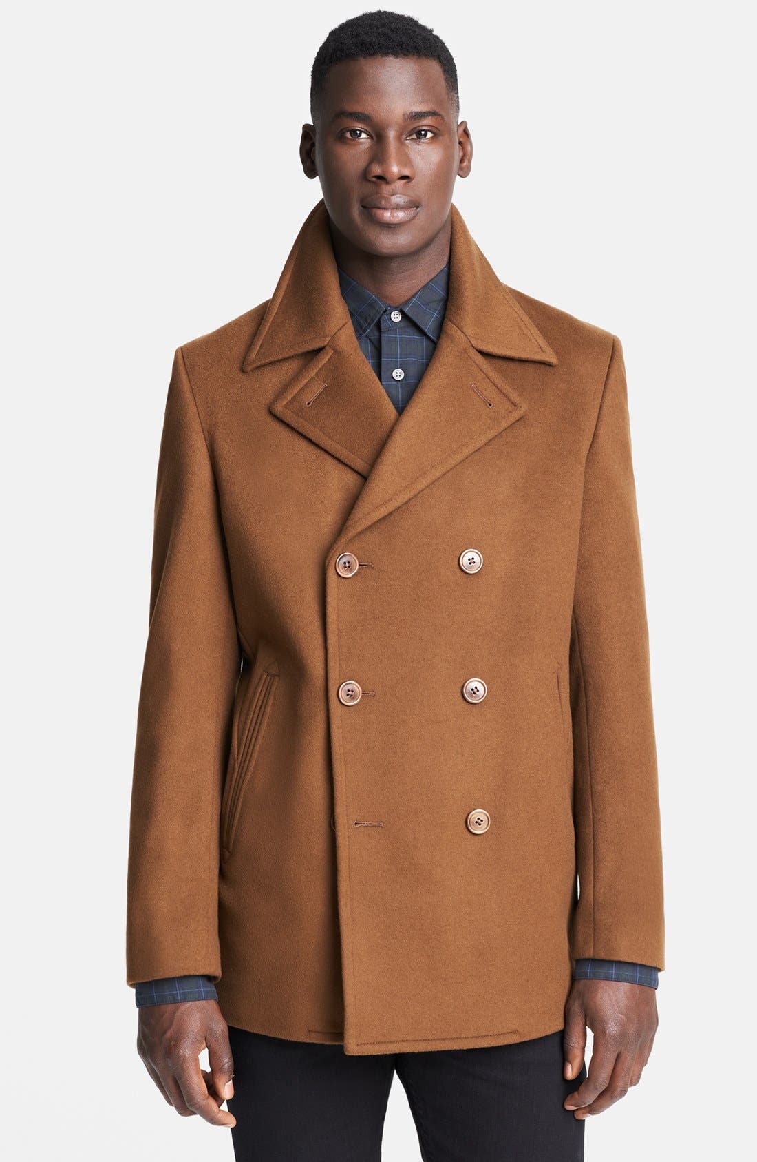 John Varvatos Star USA 'Perkins' Peacoat Nordstrom