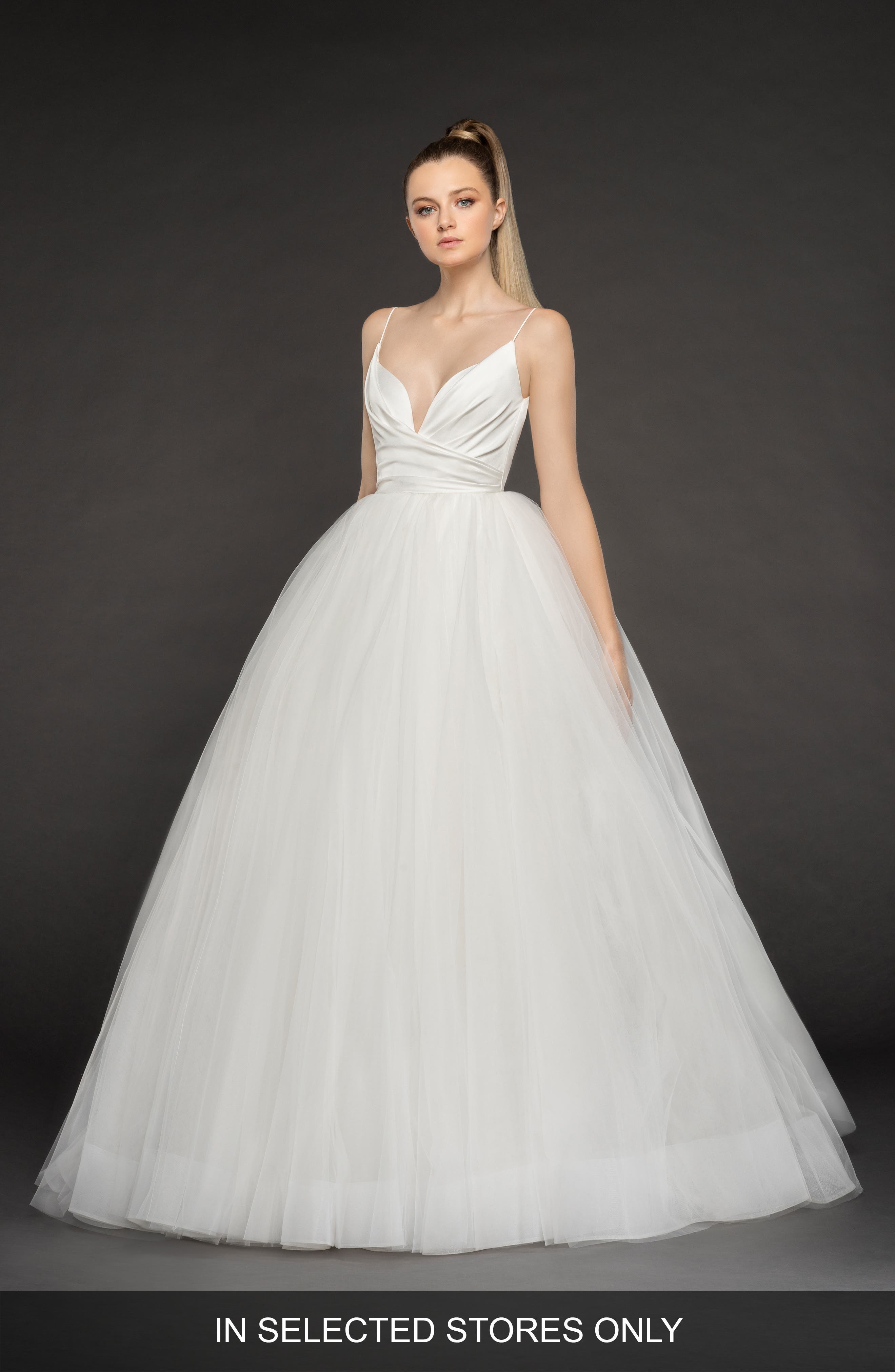Blush By Hayley Paige Olympia Tulle Ballgown, Size IN STORE ONLY - White
