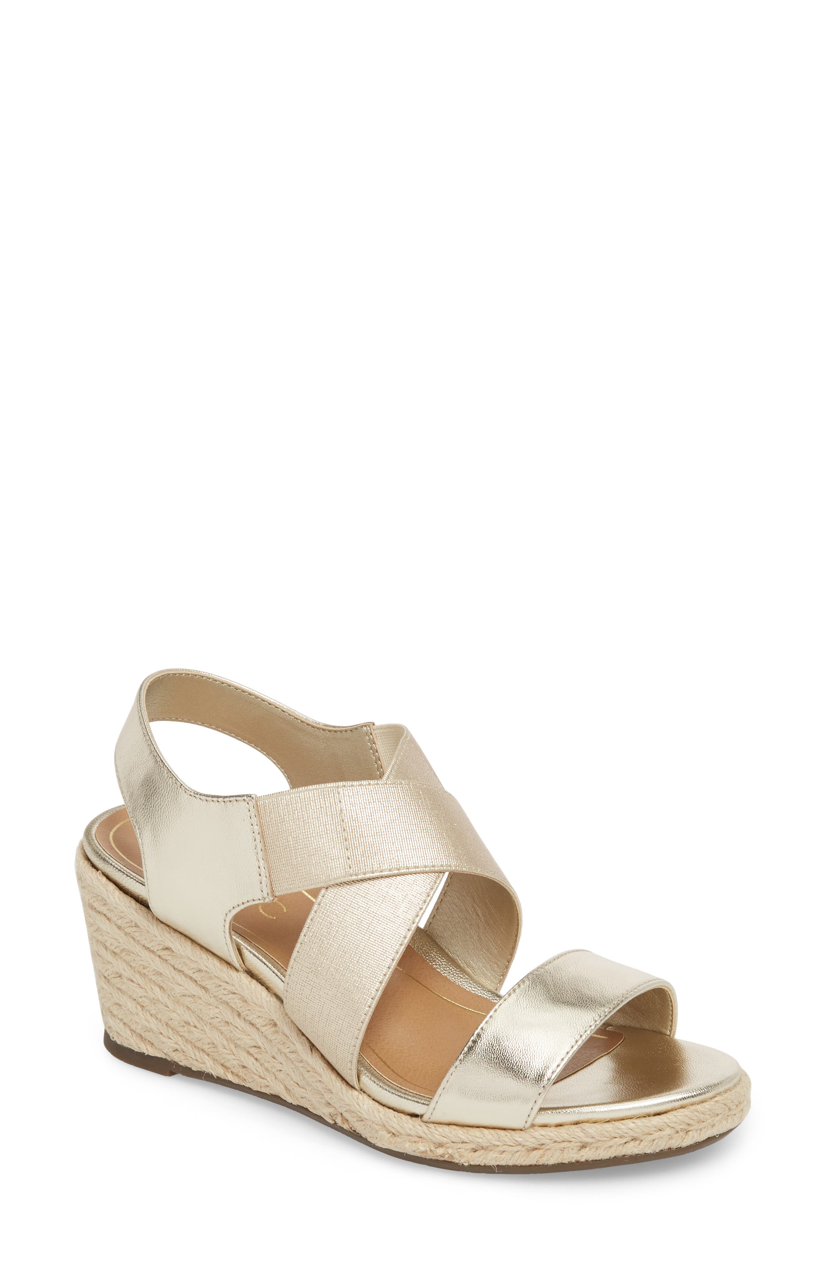 Vionic Ainsleigh Wedge Sandal, Metallic