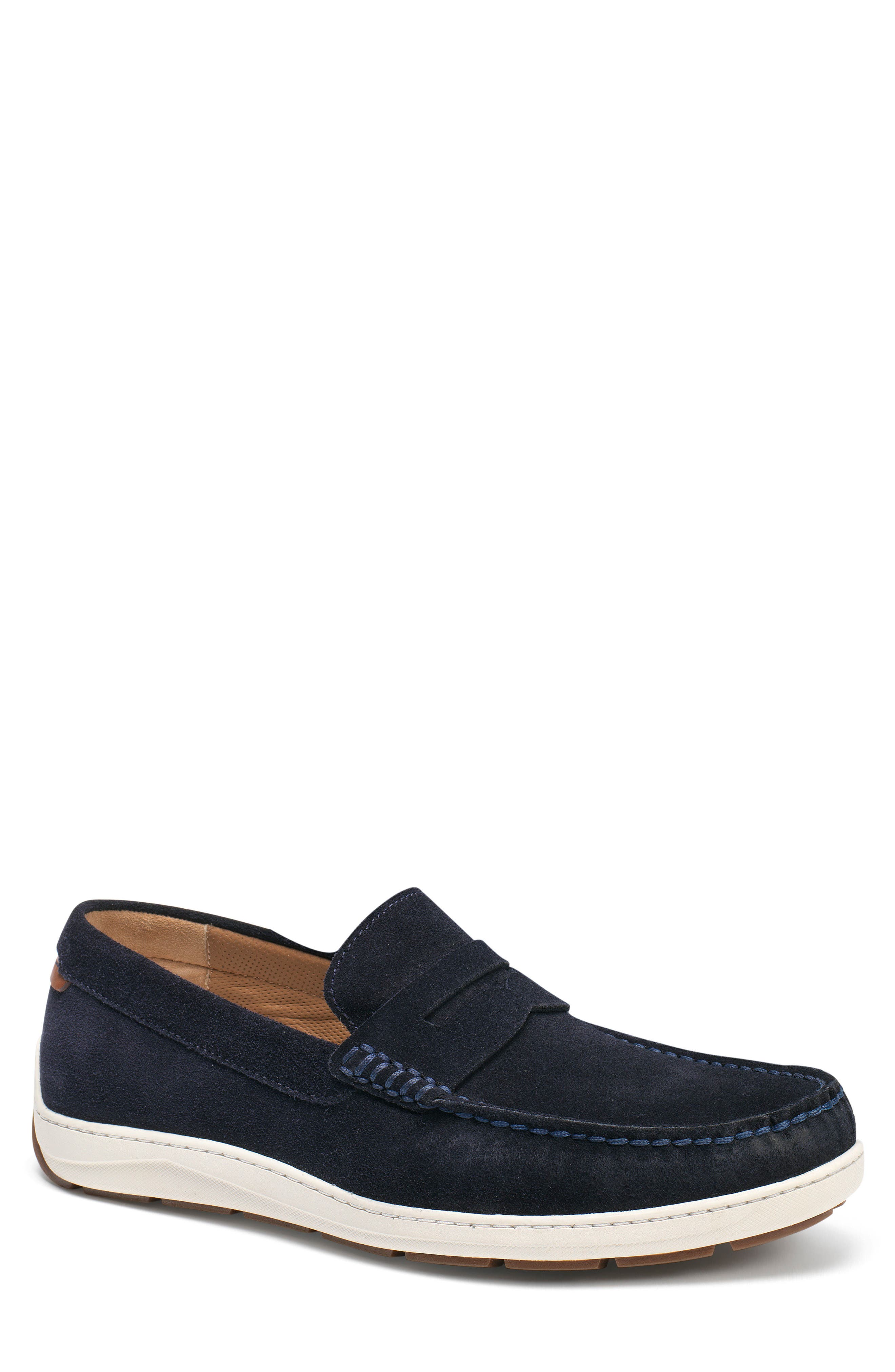 Trask Sheldon Penny Loafer- Blue