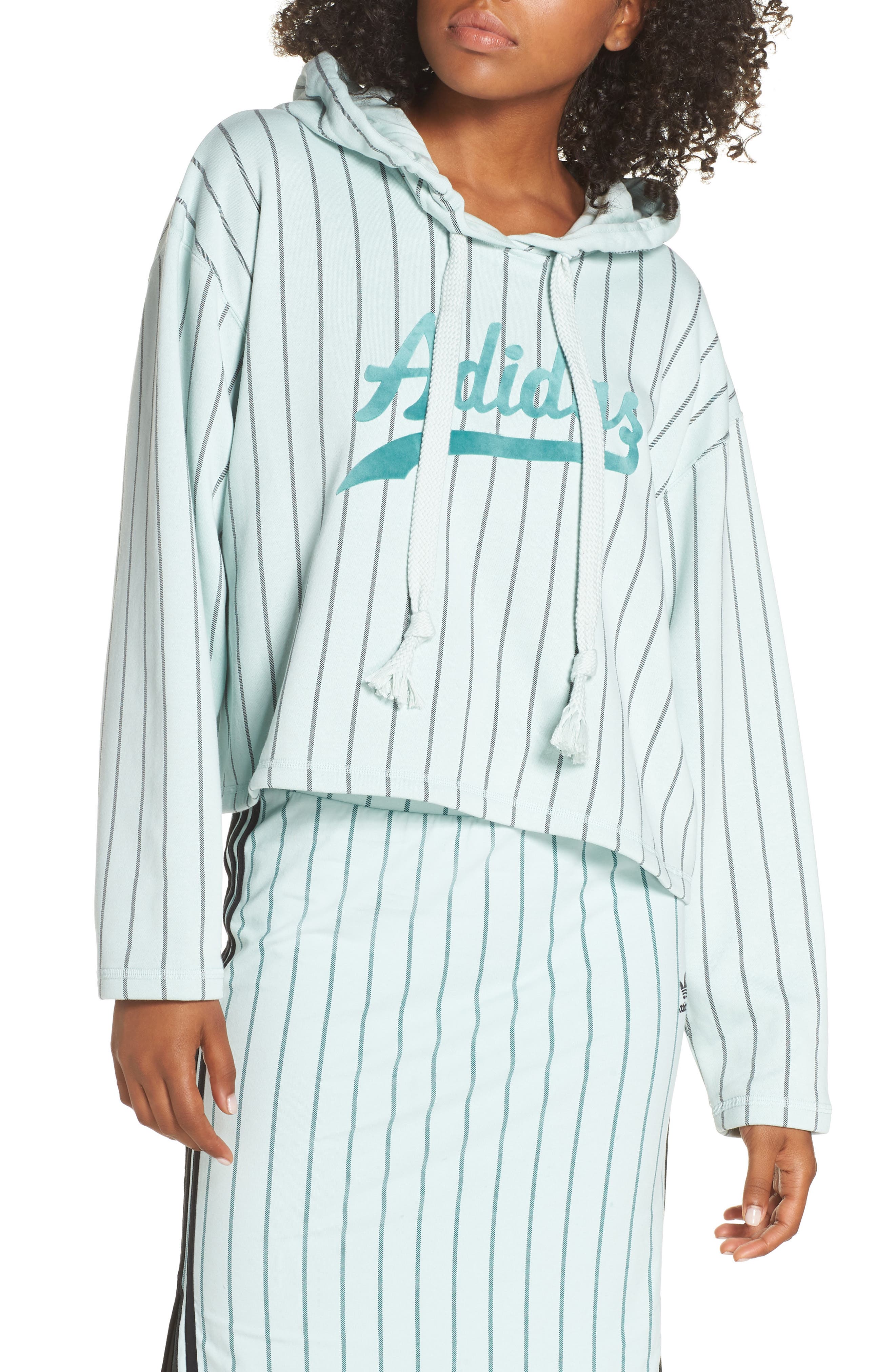 Adidas Originals Crop Hoodie, Green