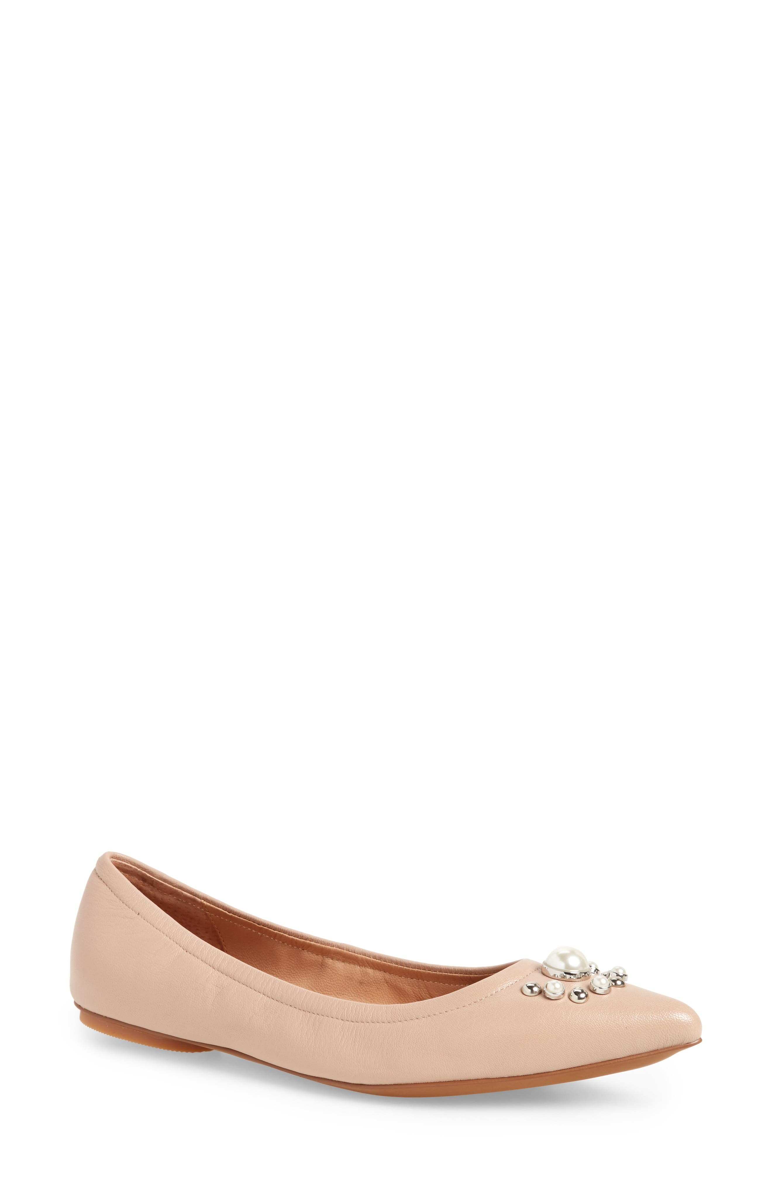 Linea Paolo Nadia Embellished Pointy Toe Flat
