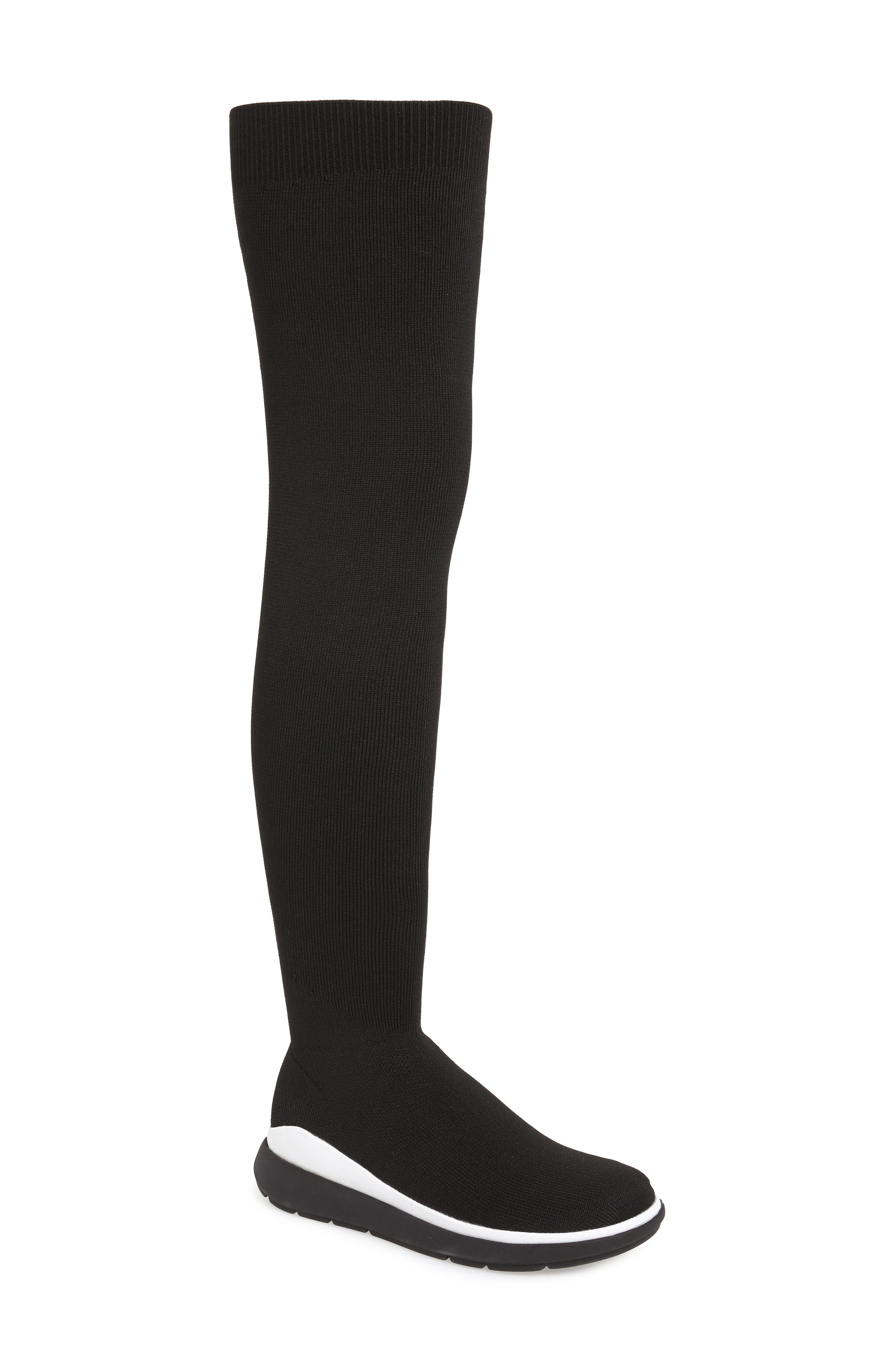 Fitflop Loosh Luxe Over The Knee Boot, Black