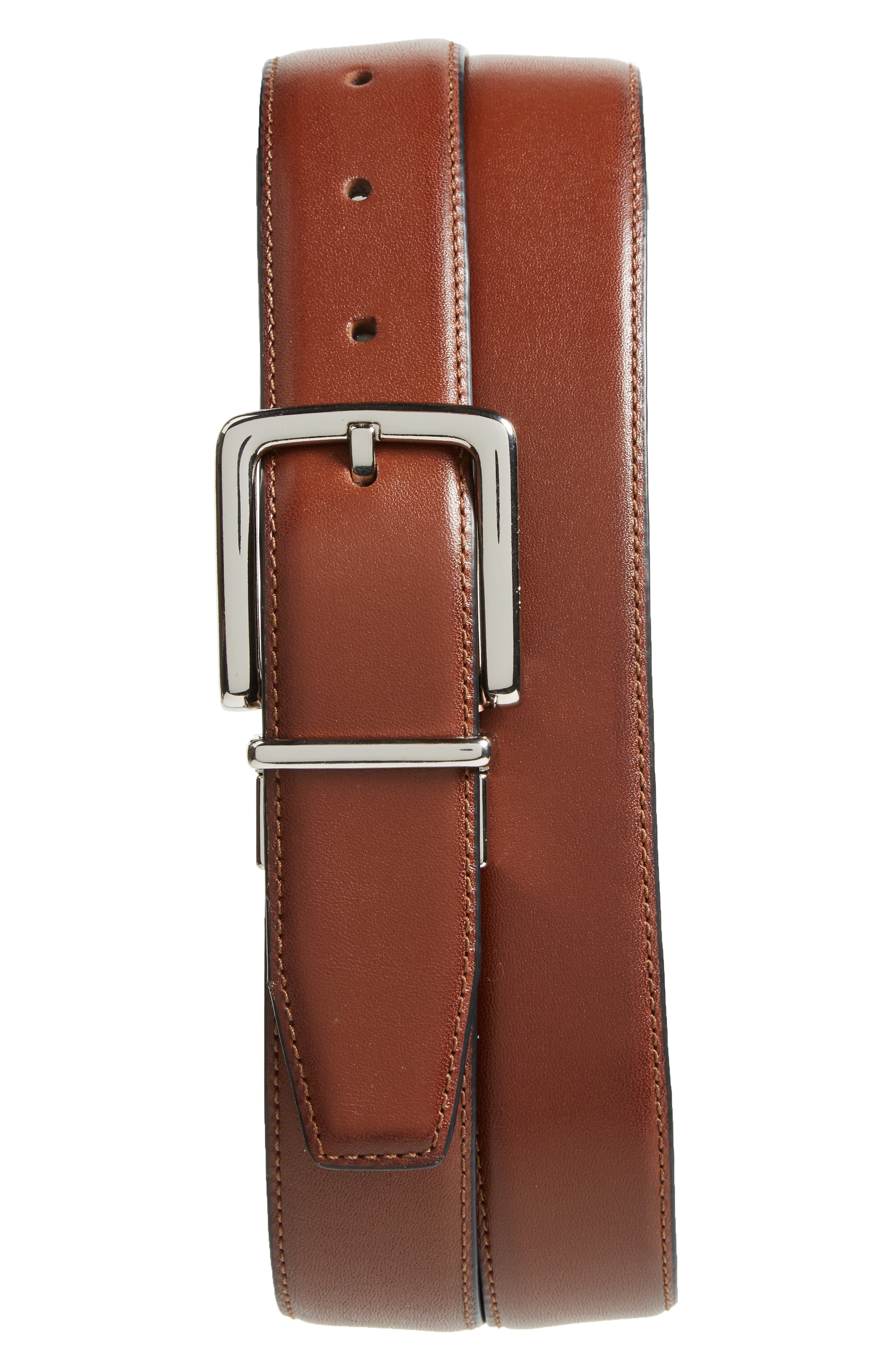 Cole Haan Reversible Leather Belt, British Tan/ Black