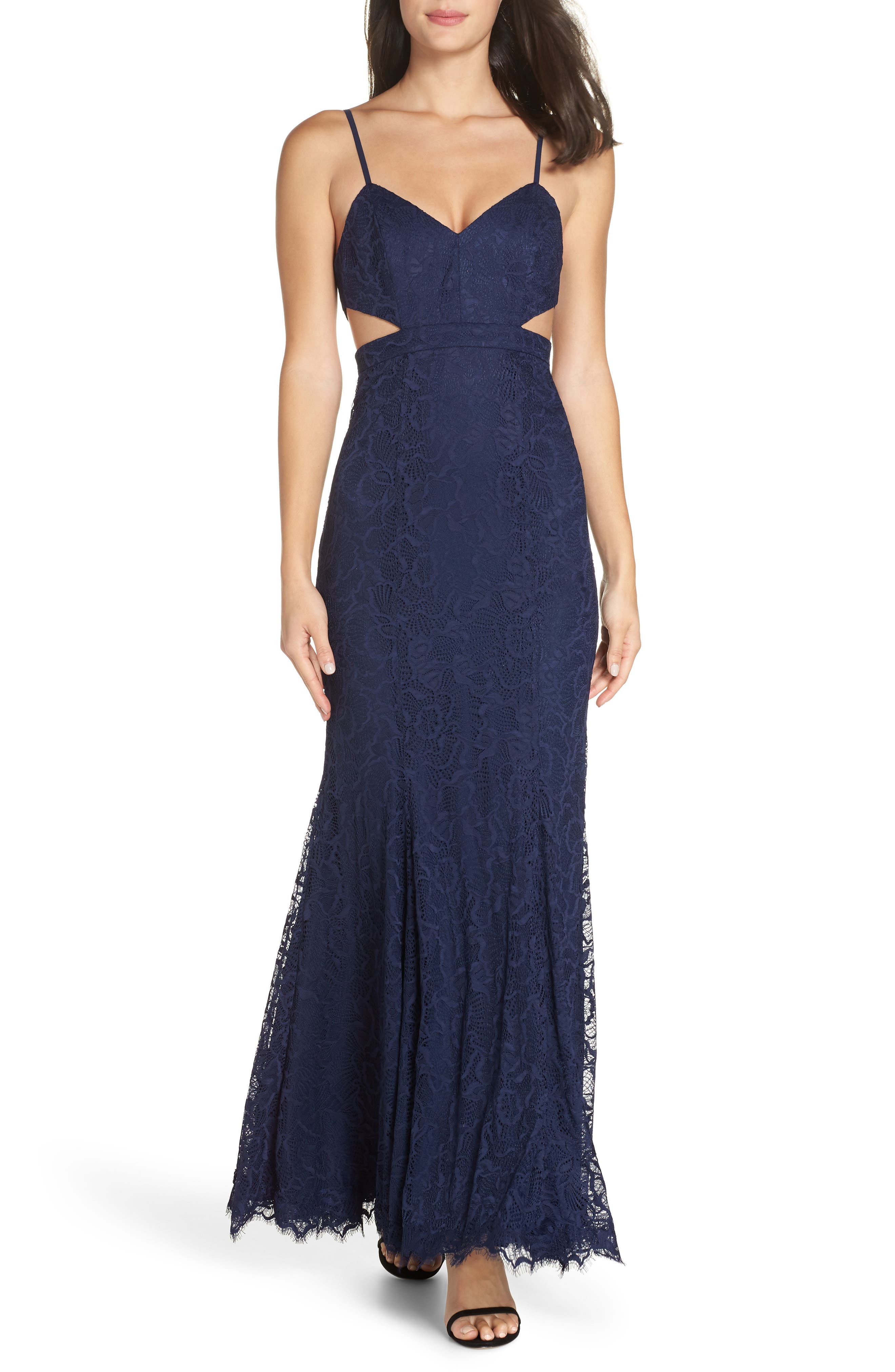 Fame And Partners The Dorsey Gown, Blue