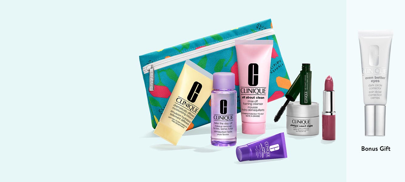 Clinique gifts with purchase.