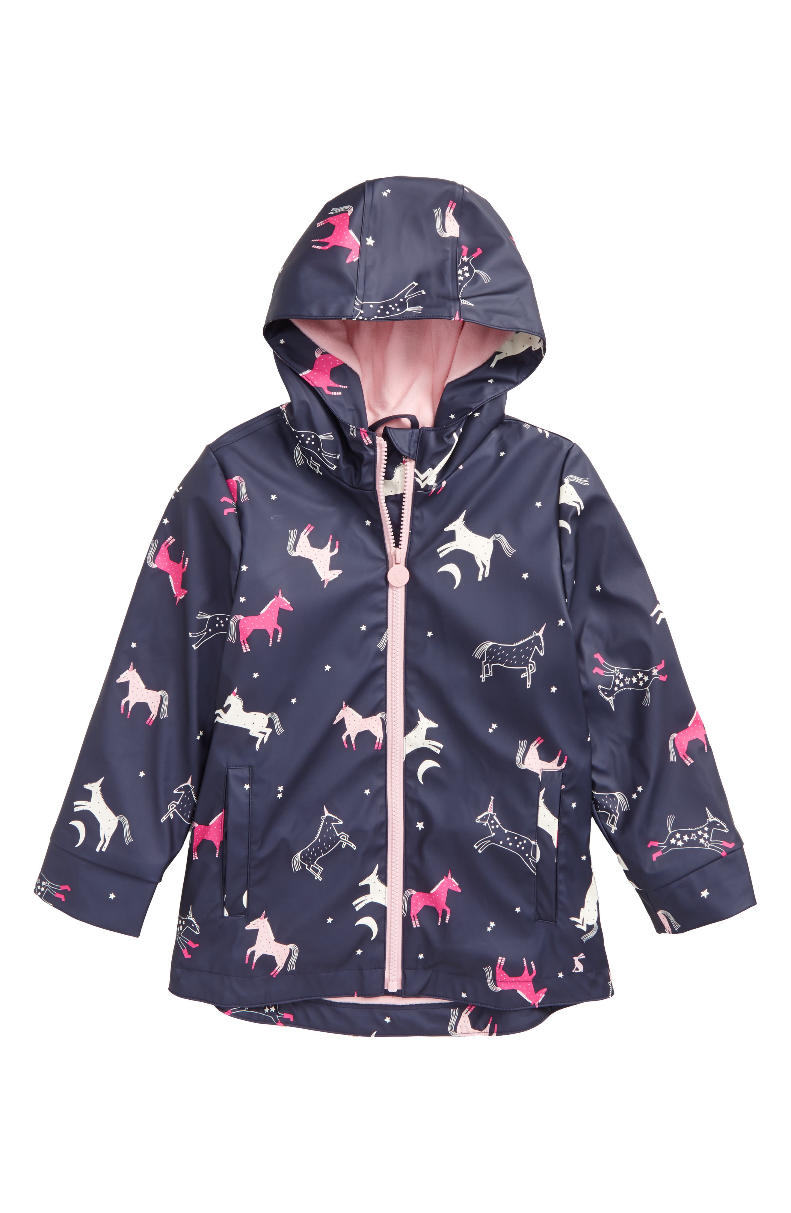 Joules Fleece Lined Rain Jacket (Toddler Girls & Little Girls) Nordstrom