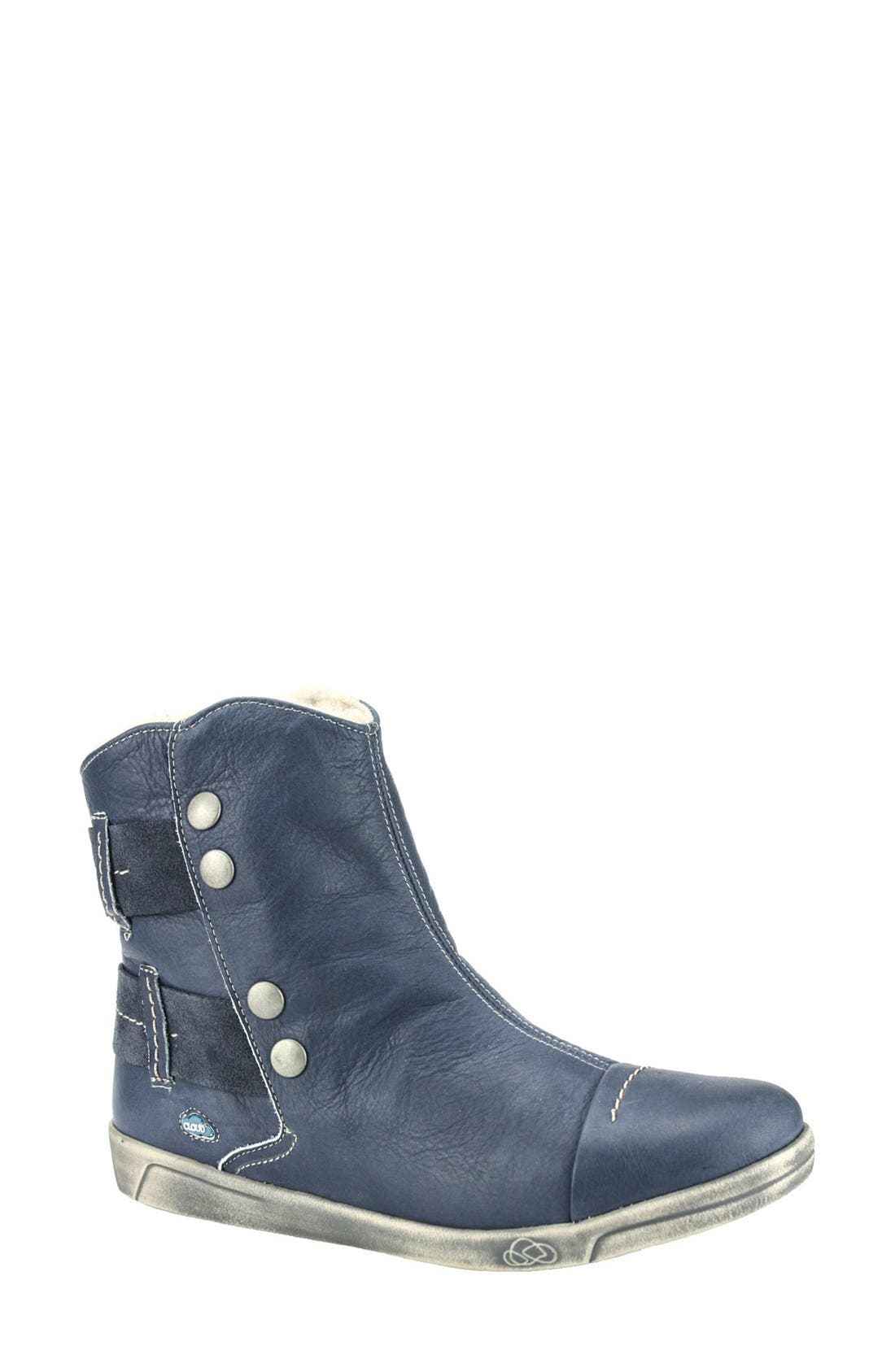 Cloud Aline Fantasy Shearling Lined Boot, Blue