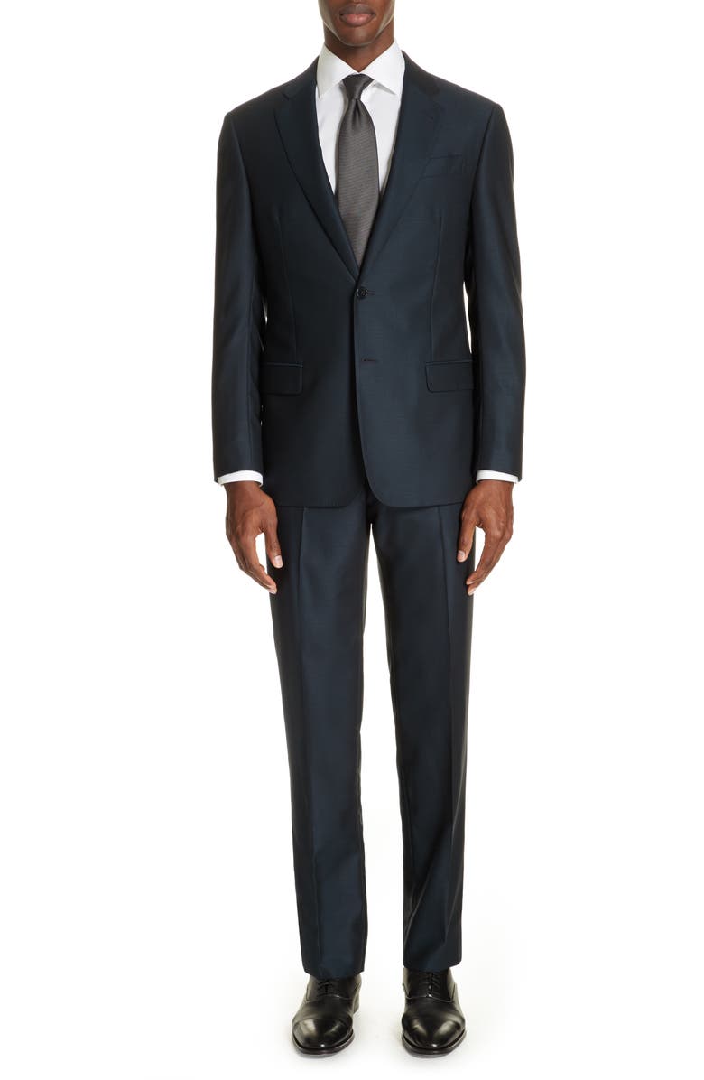 Emporio Armani G-Line Trim Fit Solid Wool Suit | Nordstrom