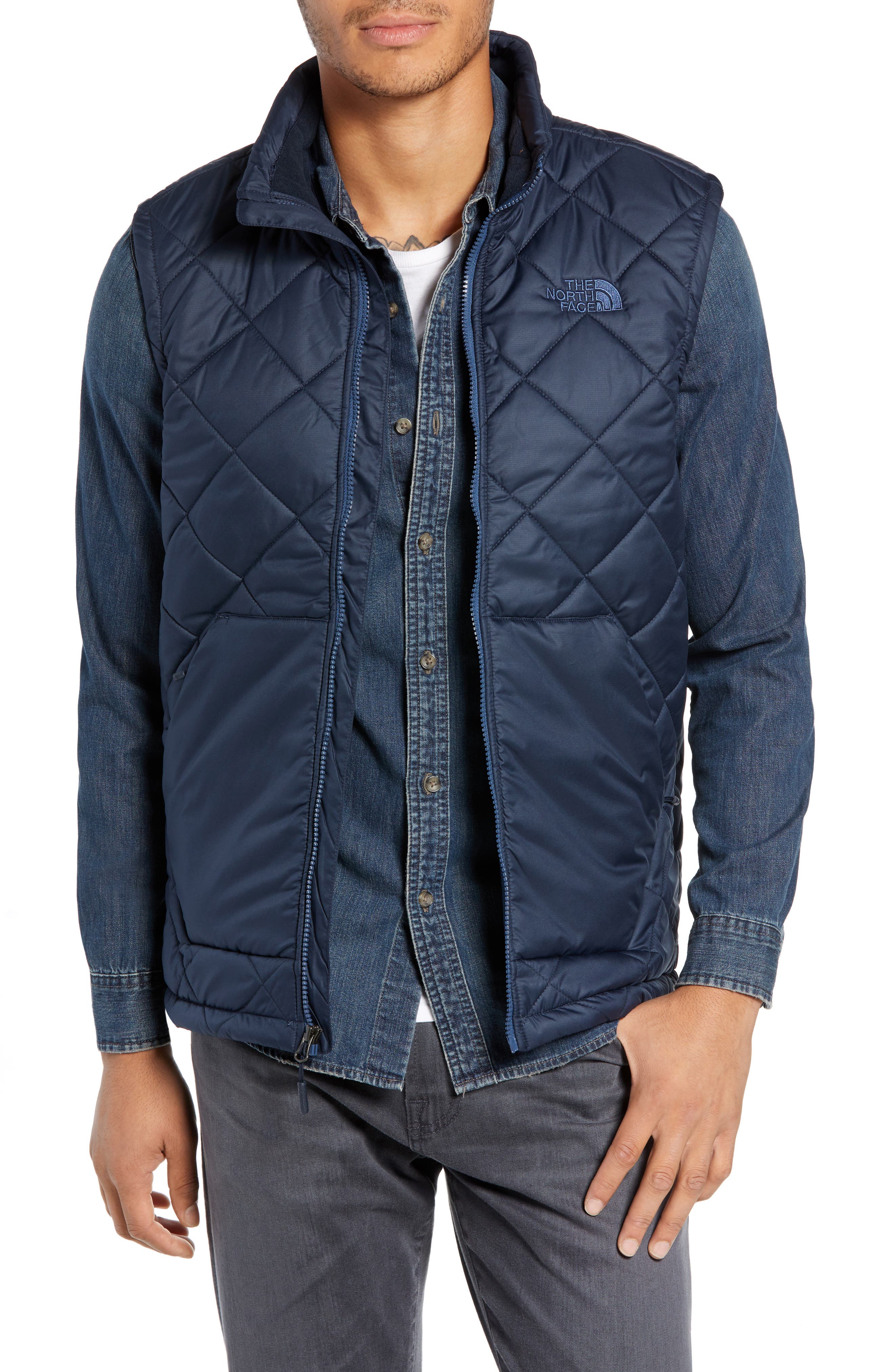 The North Face Cervas Water Repellent Heatseeker(TM) Insulated Vest, Blue