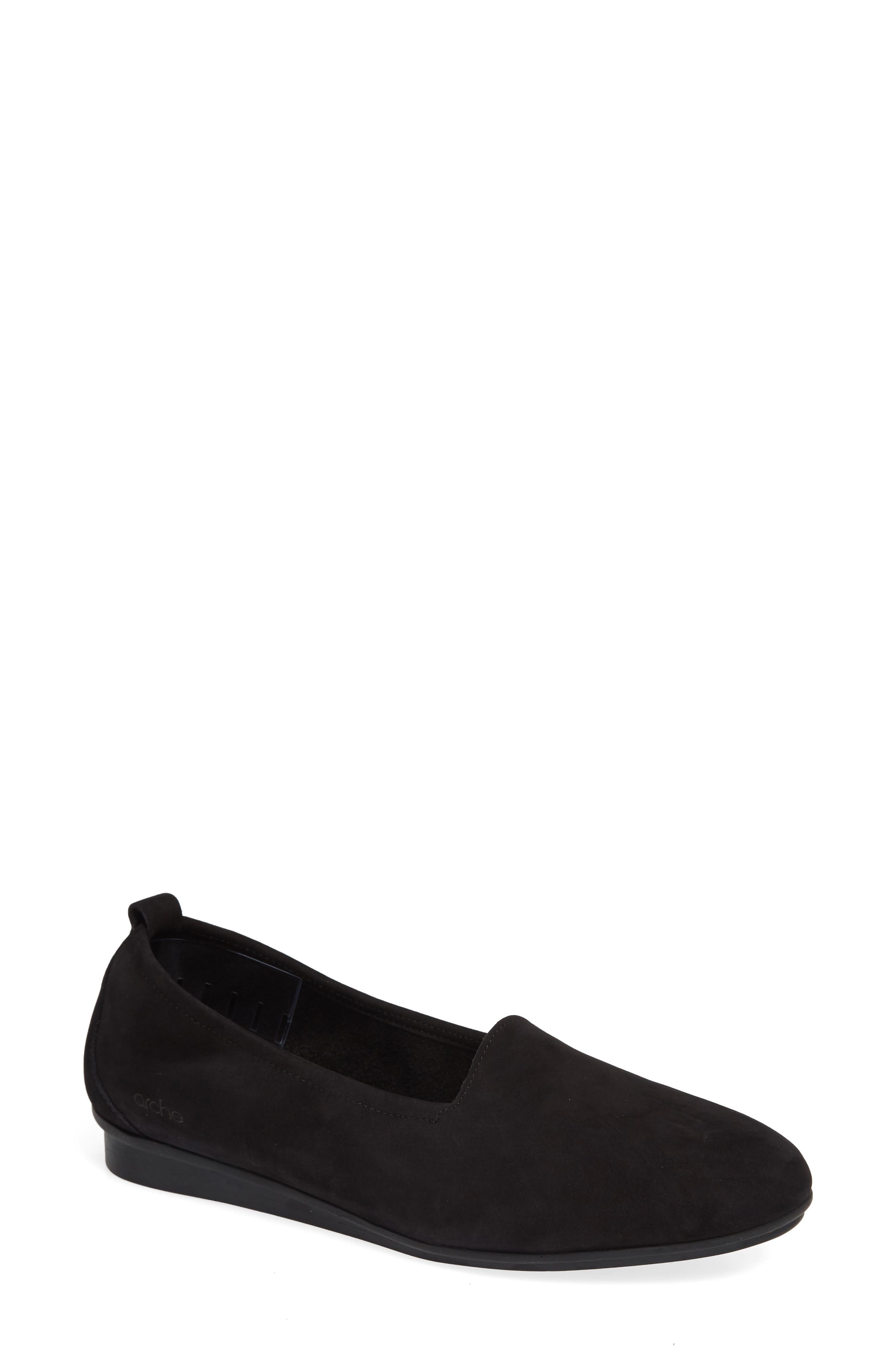 Arche Ninolo Water Resistant Flat, Black