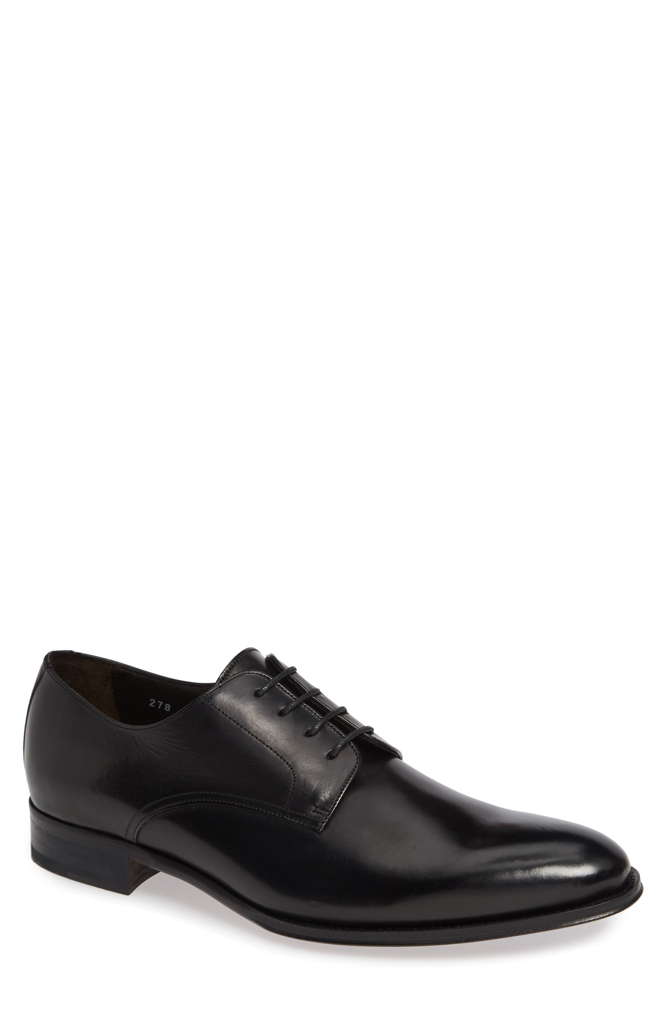 To Boot New York Belgrade Plain Toe Derby, Black