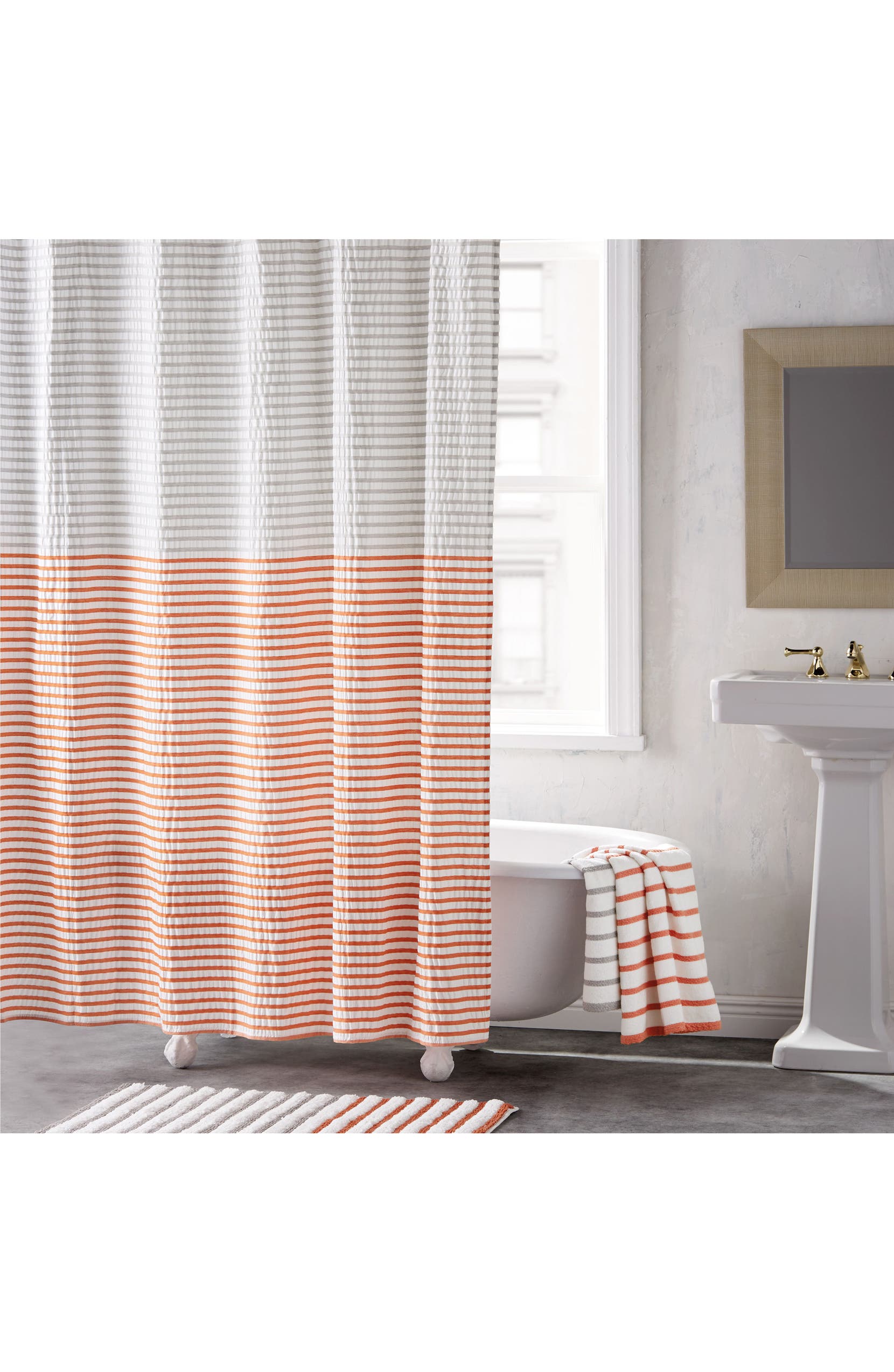Dkny Parson Stripe Shower Curtain Nordstrom