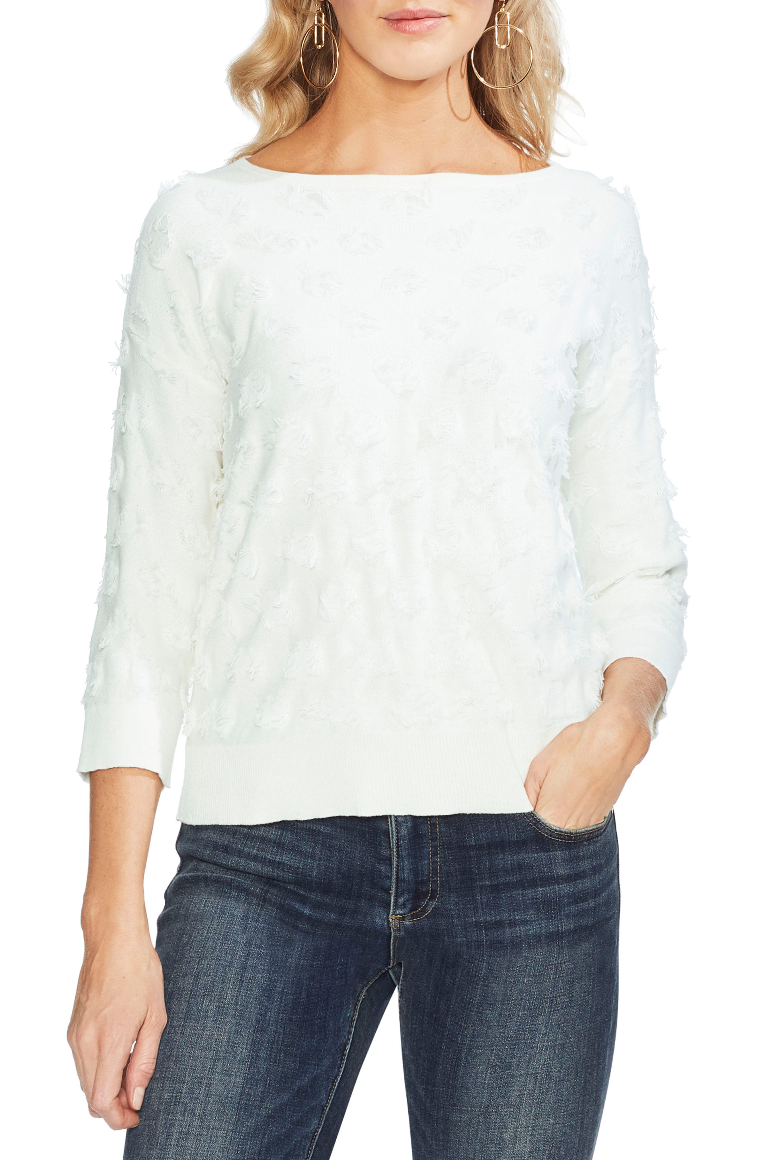 Vince Camuto Eyelash Sweater, Blue