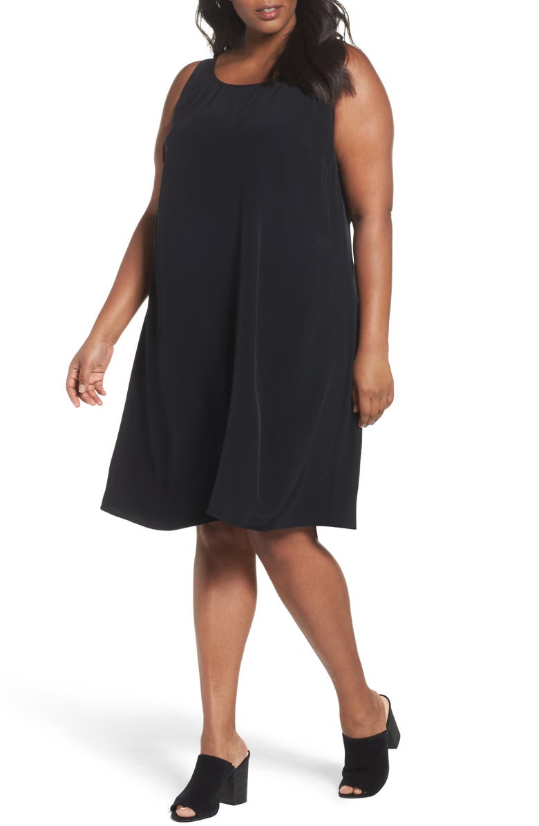 Eileen Fisher Tencel® Blend A-Line Shift Dress | Nordstrom