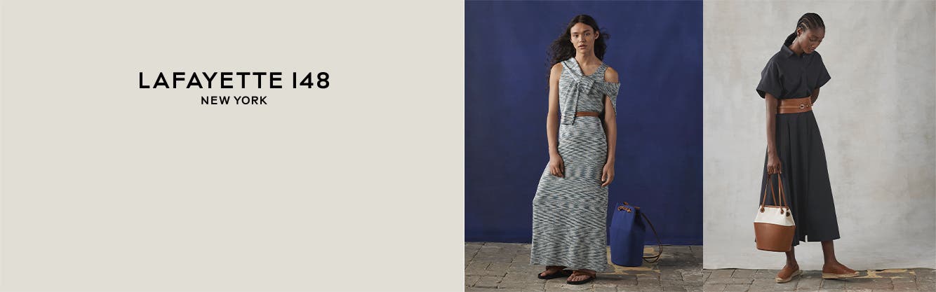 Models wearing Lafayette 148 New York.