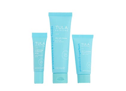 TULA Skincare gift with purchase.