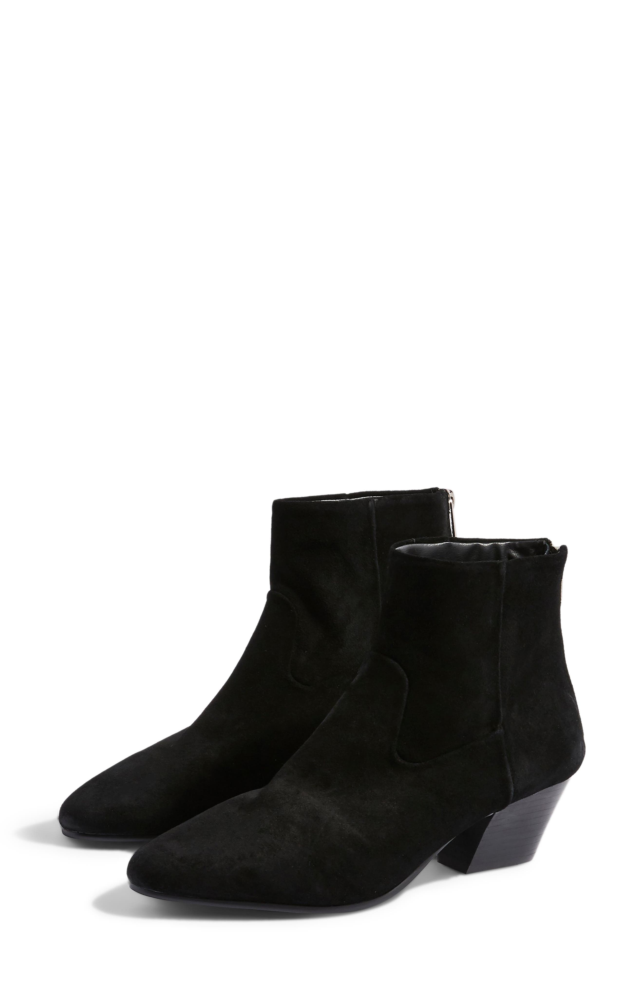 Topshop Bee Western Bootie- Black