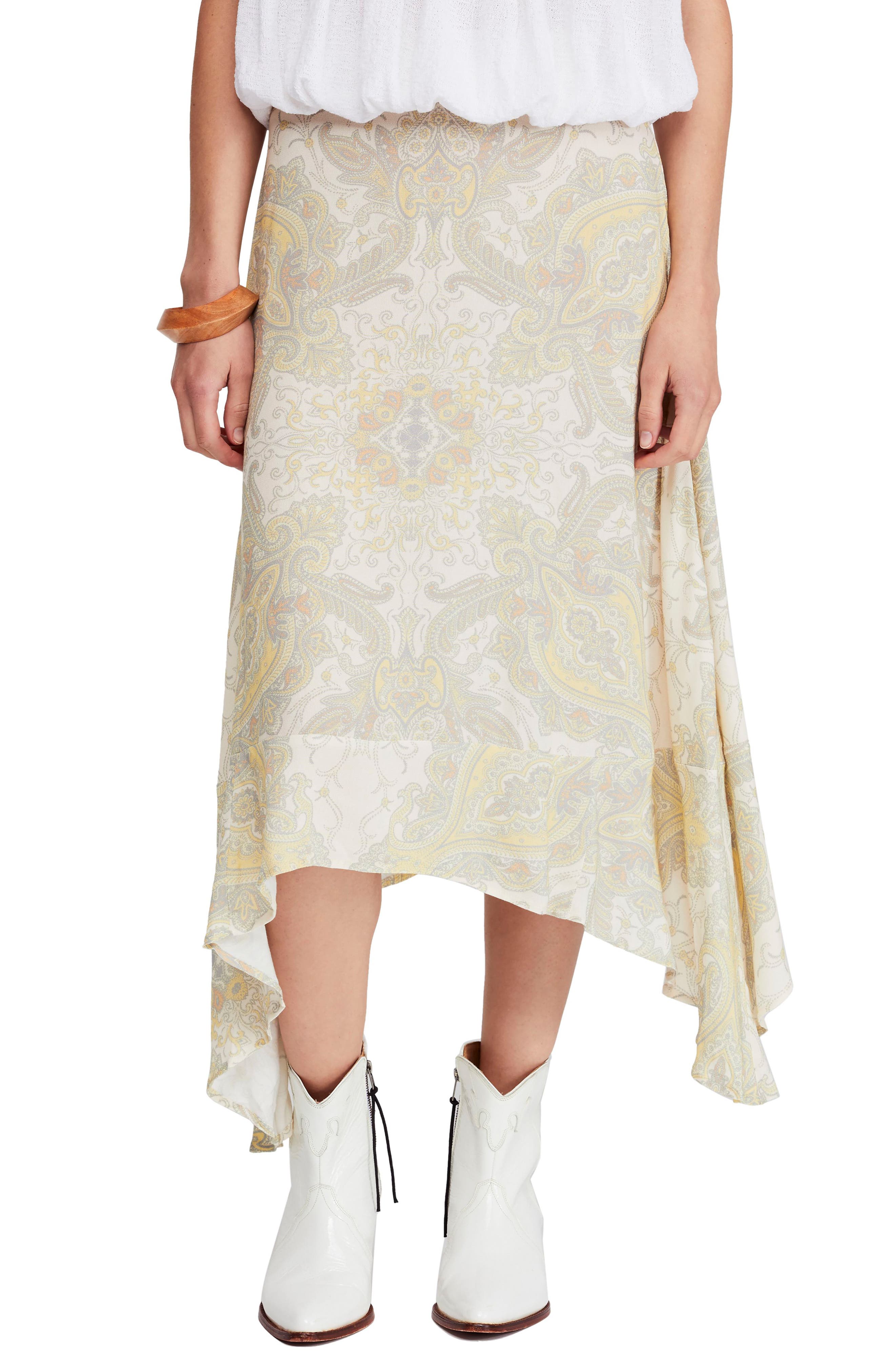 Free People At The Shore Skirt, Yellow