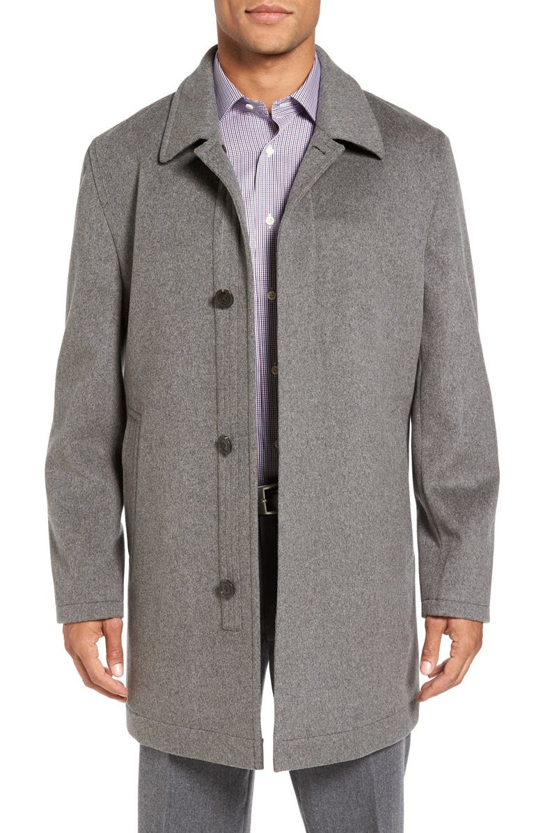 Hart Schaffner Marx Douglas Modern Fit Wool & Cashmere Overcoat | Nordstrom