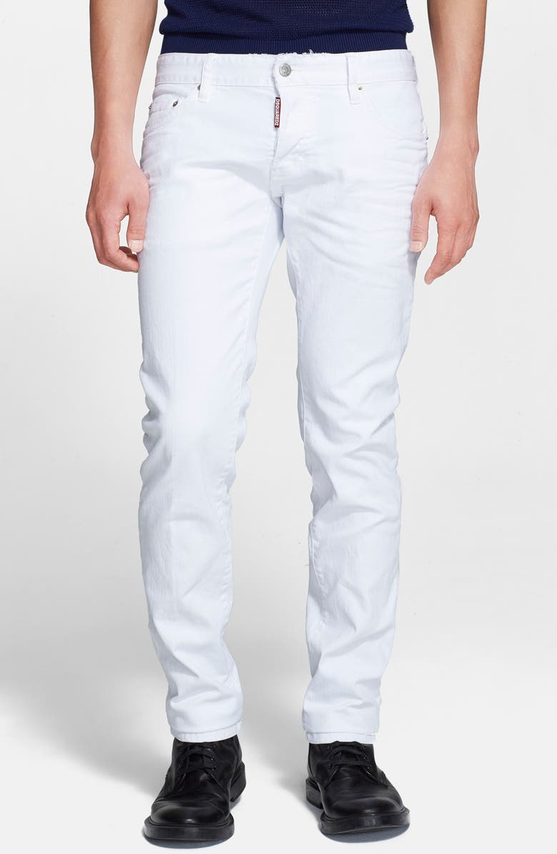 Dsquared2 Slim Fit Jeans (White) | Nordstrom