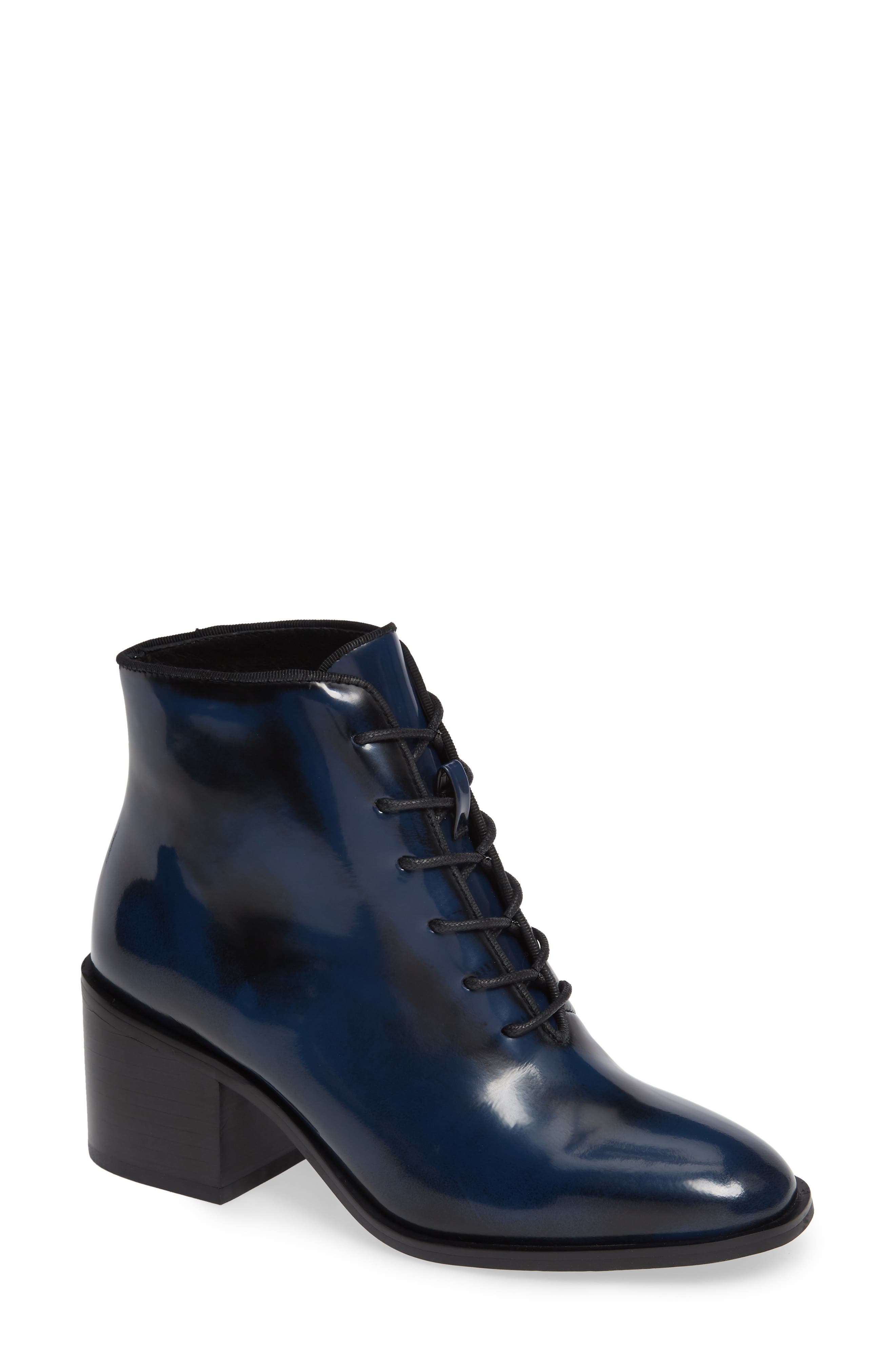 Jeffrey Campbell Talcott Block Heel Bootie, Blue