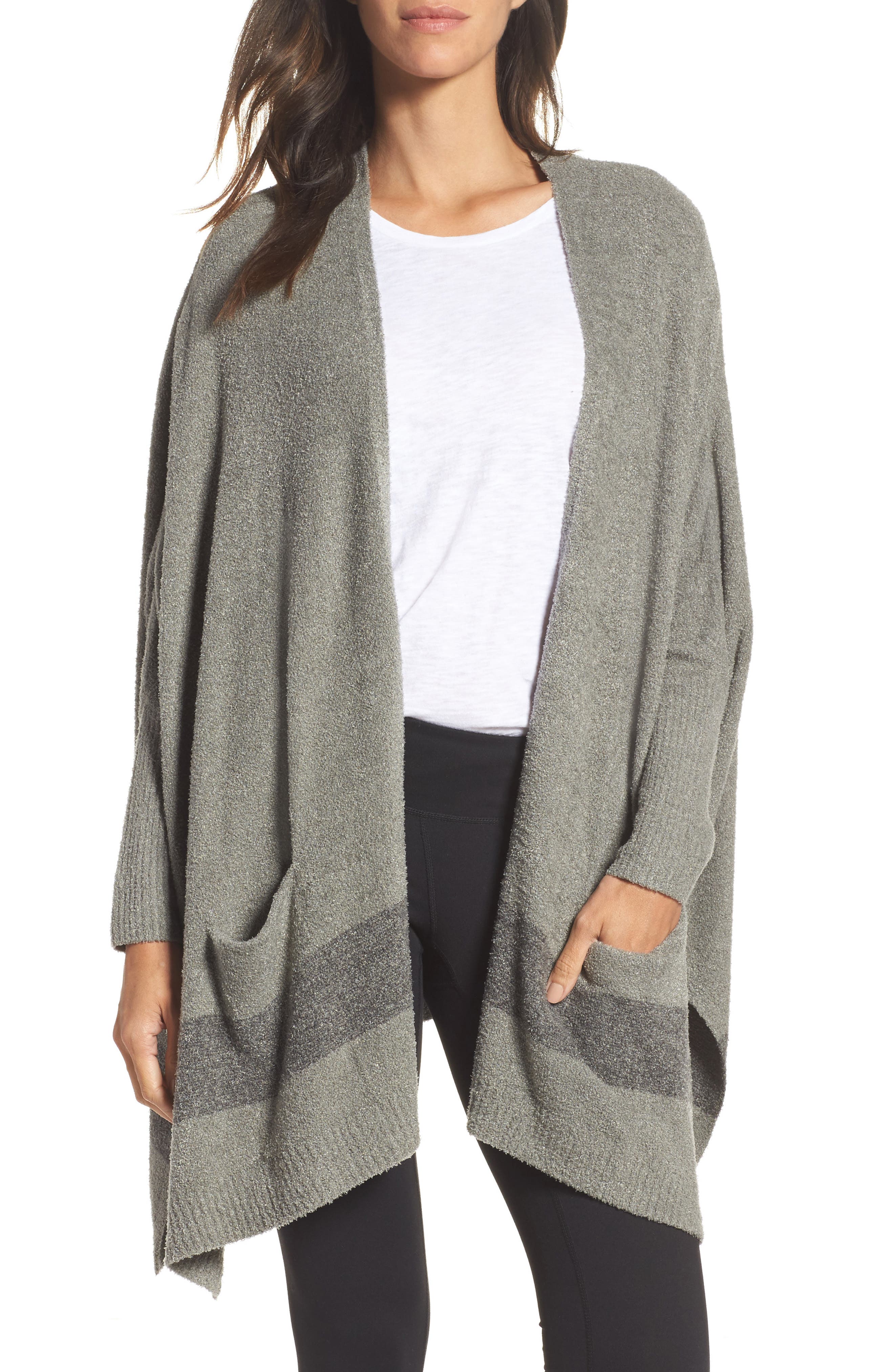 BAREFOOT DREAMS<SUP>Â®</SUP> Cliffside Circle Wrap, Main, color, LODEN/ CARBON