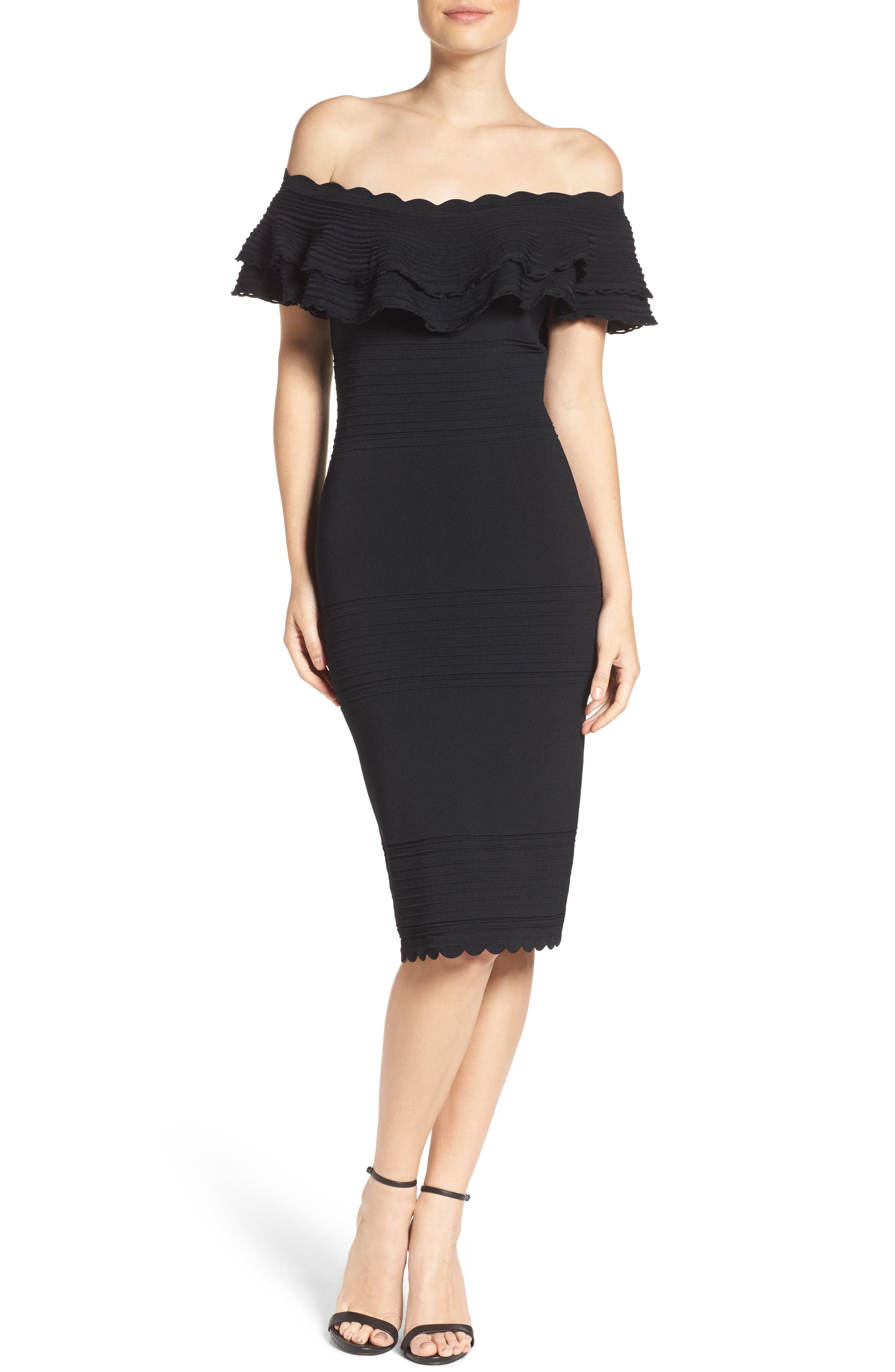 Eliza J Off The Shoulder Sheath Dress