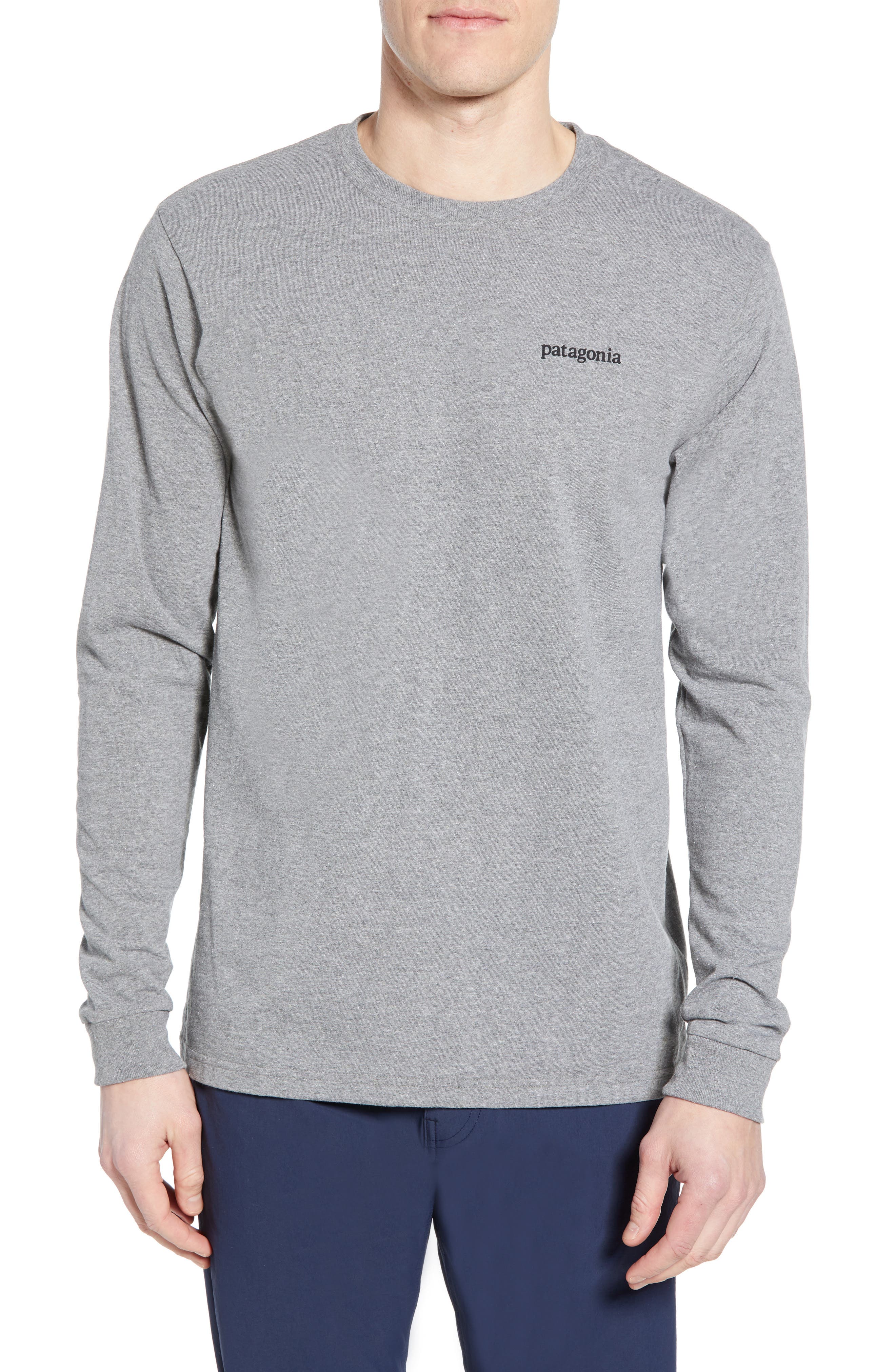 Patagonia Line Logo Long Sleeve Responsibili-Tee T-Shirt, Grey