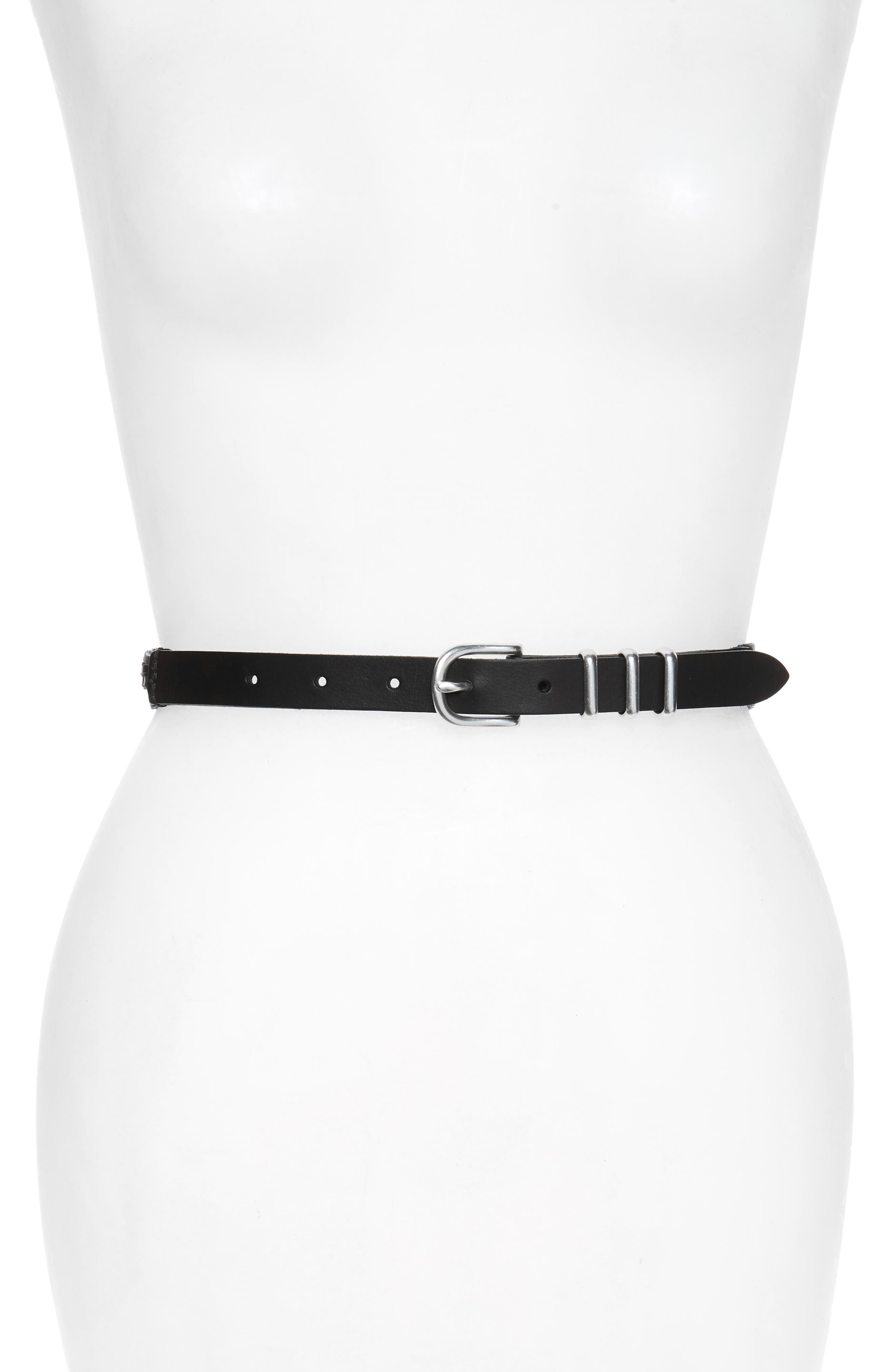 Rag & Bone Knotted Jet Belt, Black