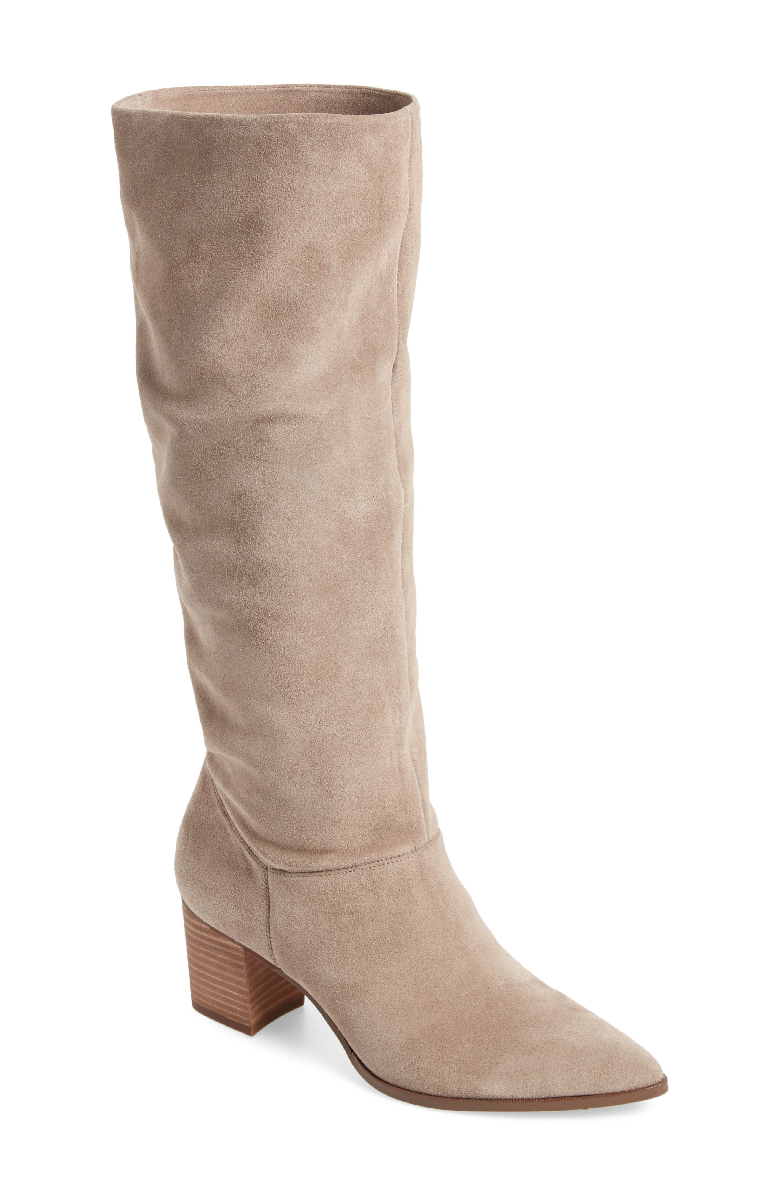Sole Society Danilynn Knee High Boot, Beige