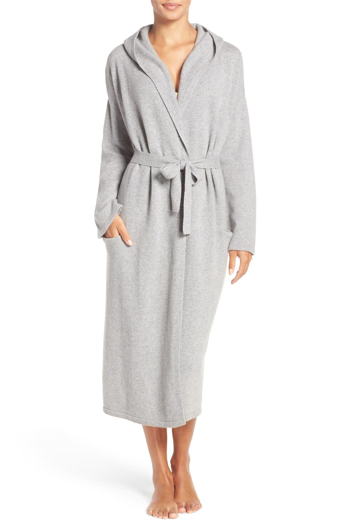 UGG® 'Evie' Hooded Cashmere Robe Nordstrom