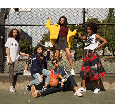Nordstrom x Nike: pick-up game editorial.