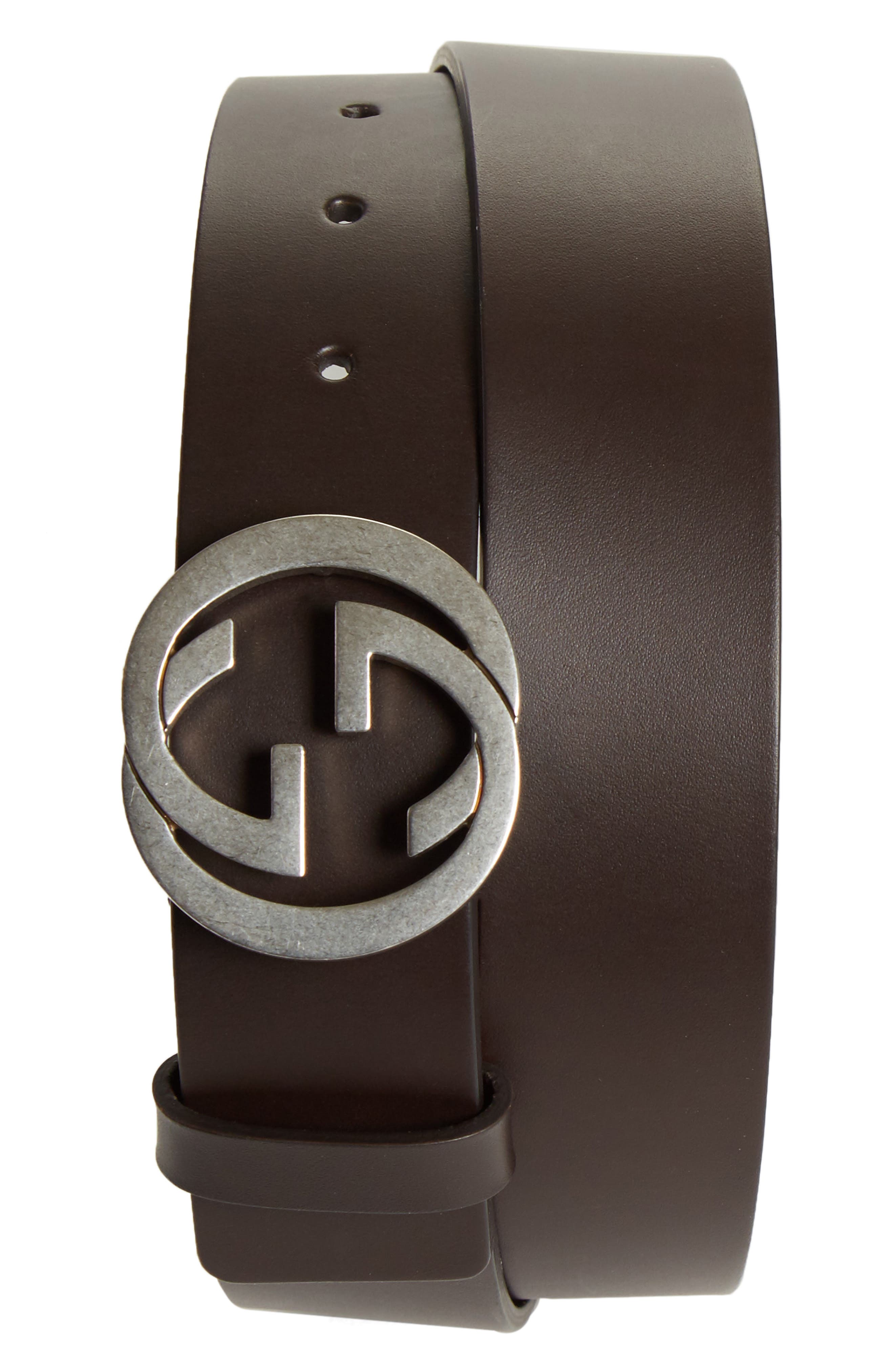 Gucci Logo Buckle Leather Belt Nordstrom
