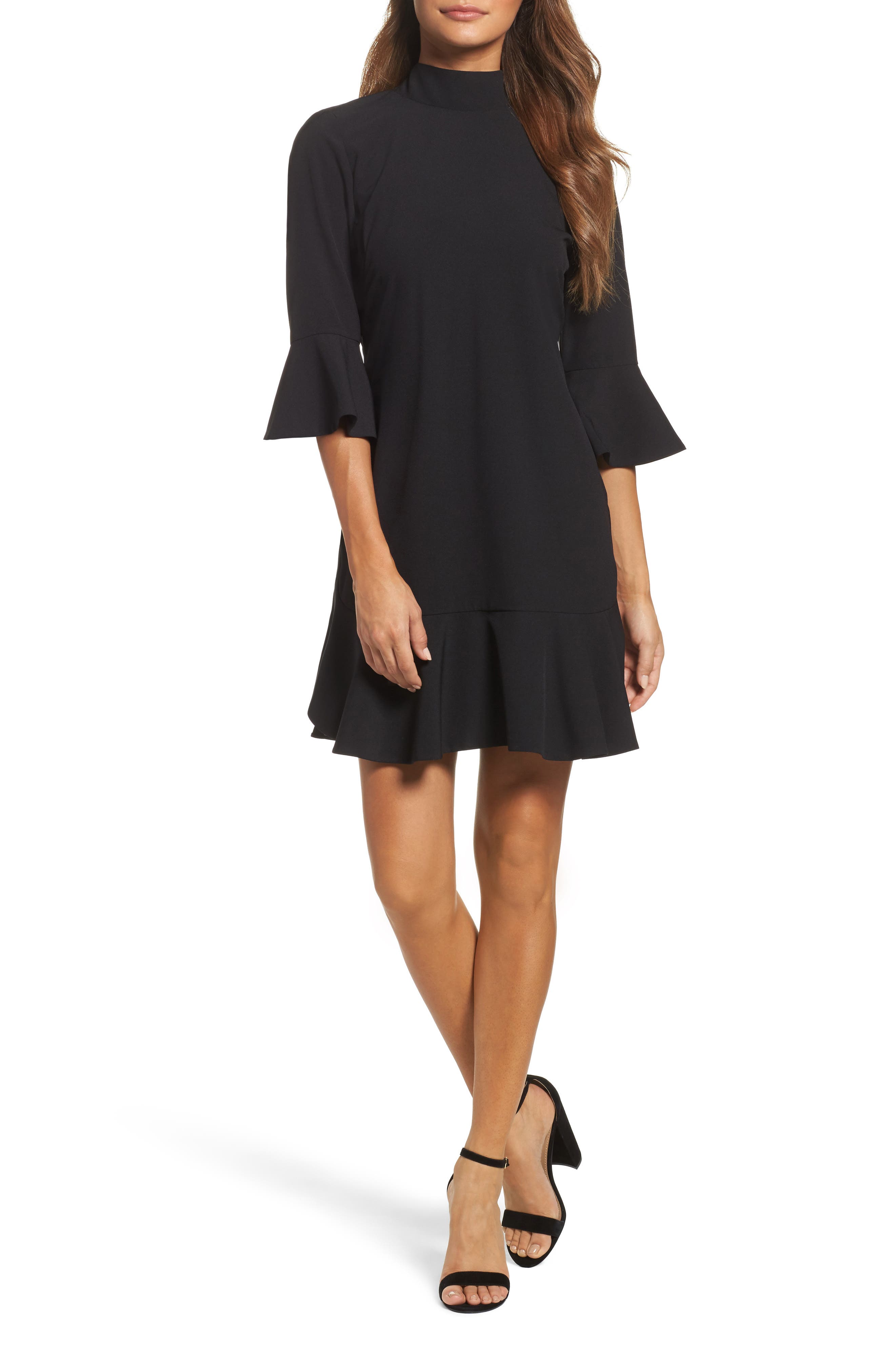 Chelsea28 Ruffle Sleeve Shift Dress