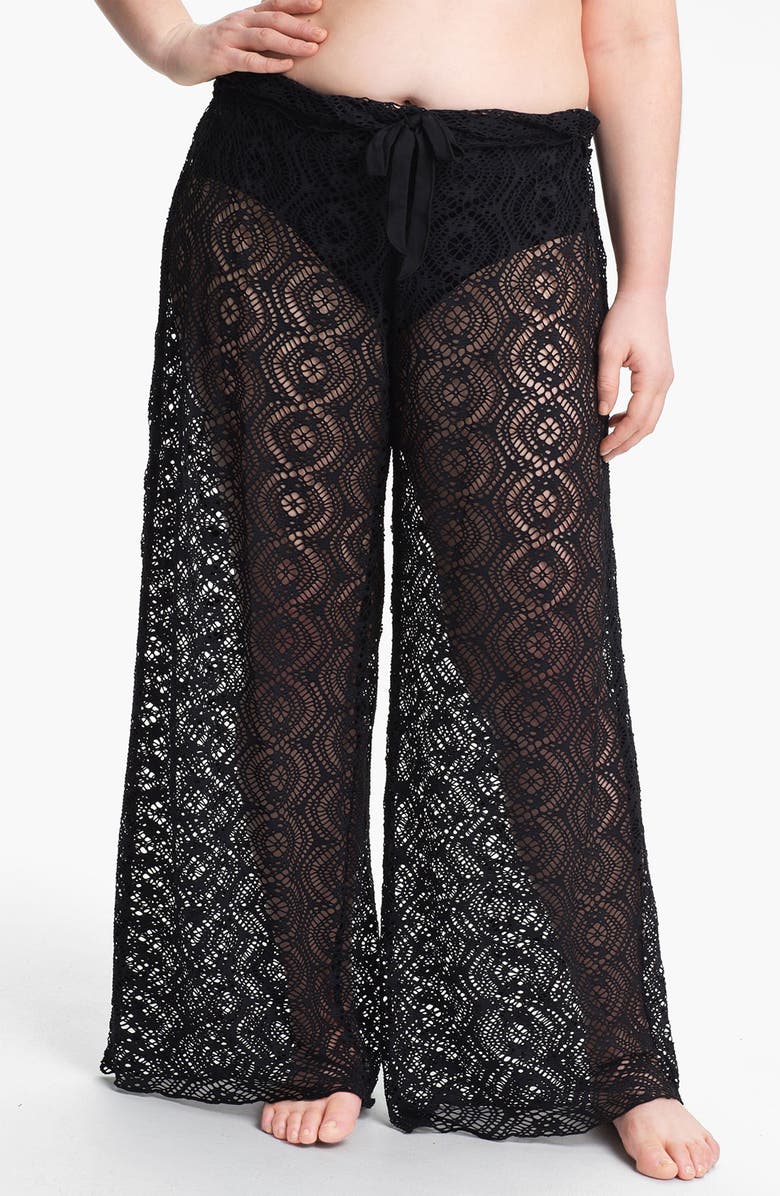 Becca Etc. 'Marbella' Crochet Cover-Up Pants (Plus Size) | Nordstrom